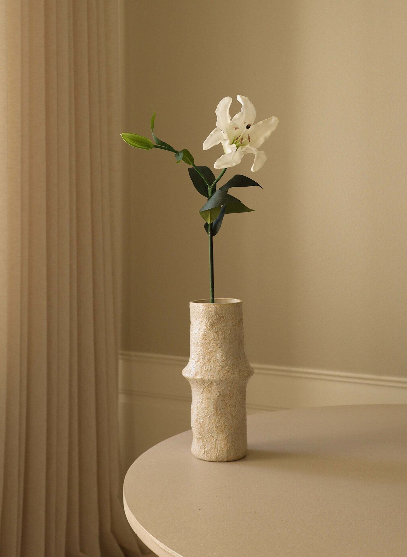 Botané Kunstblume LARGE LILIES FLOWER: WEISS