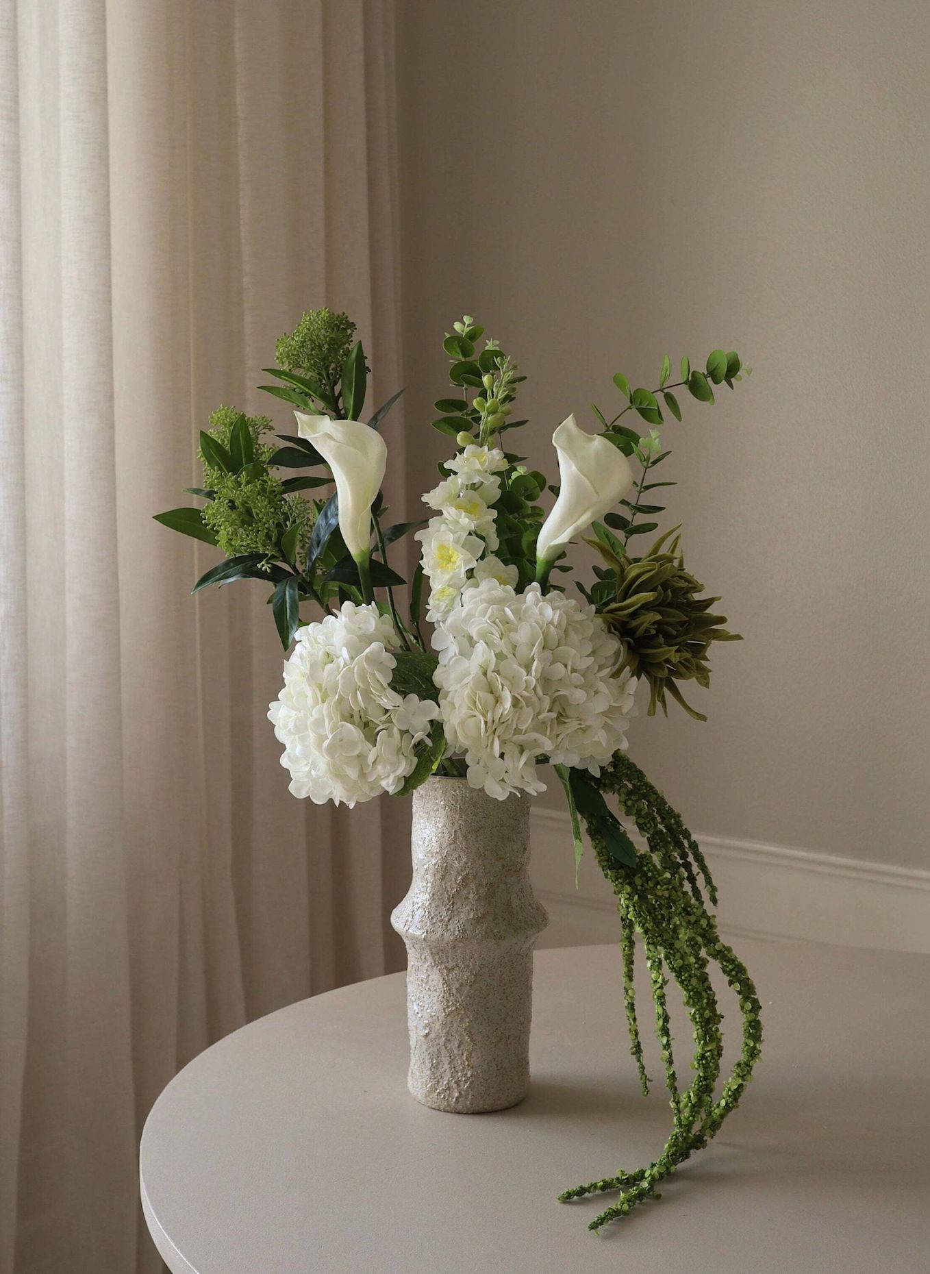 Botané Künstlicher Blumenstrauß WILD FOREST: WEISS