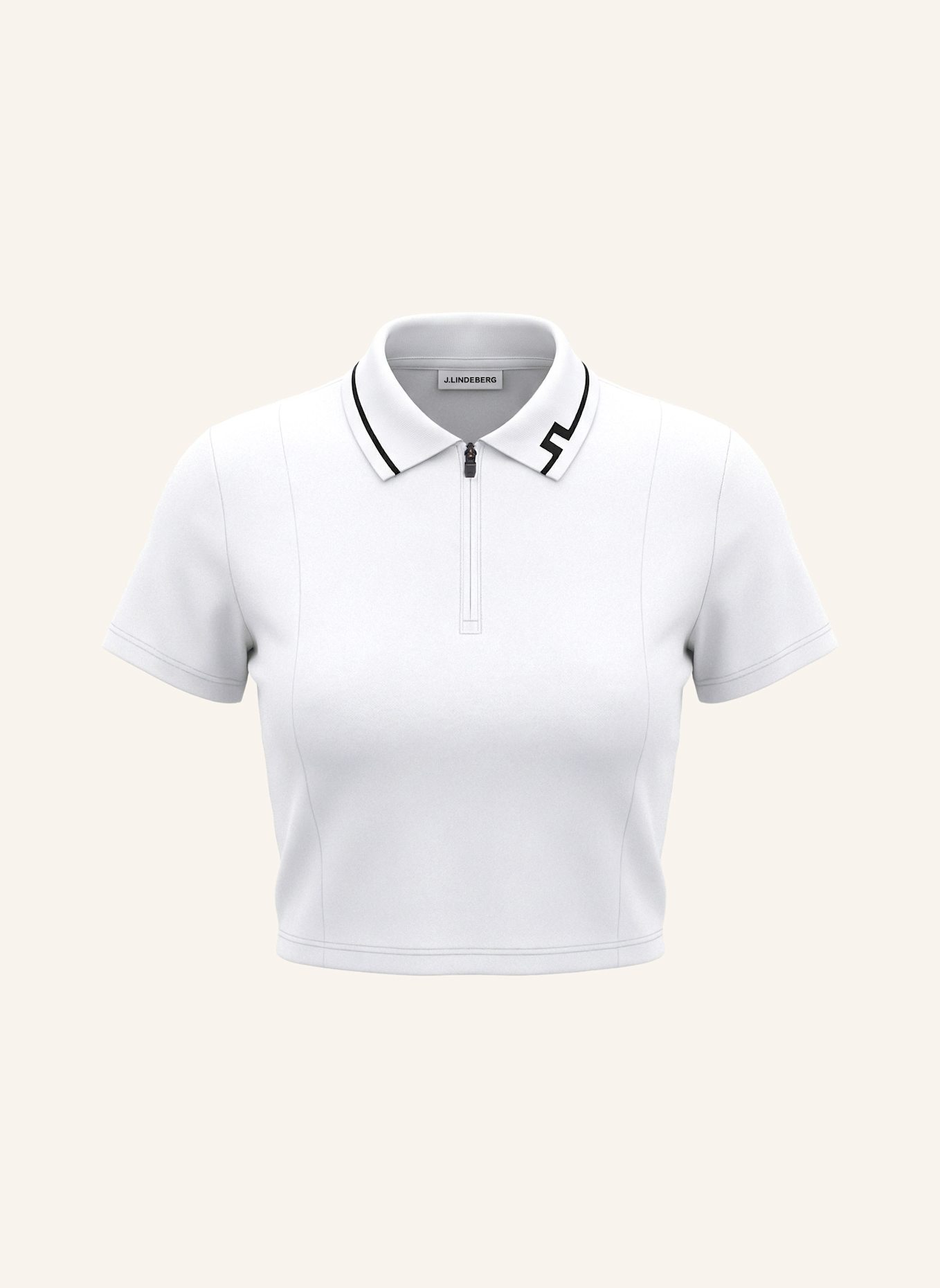 J.LINDEBERG Performance‑Polo‑Top: WEISS