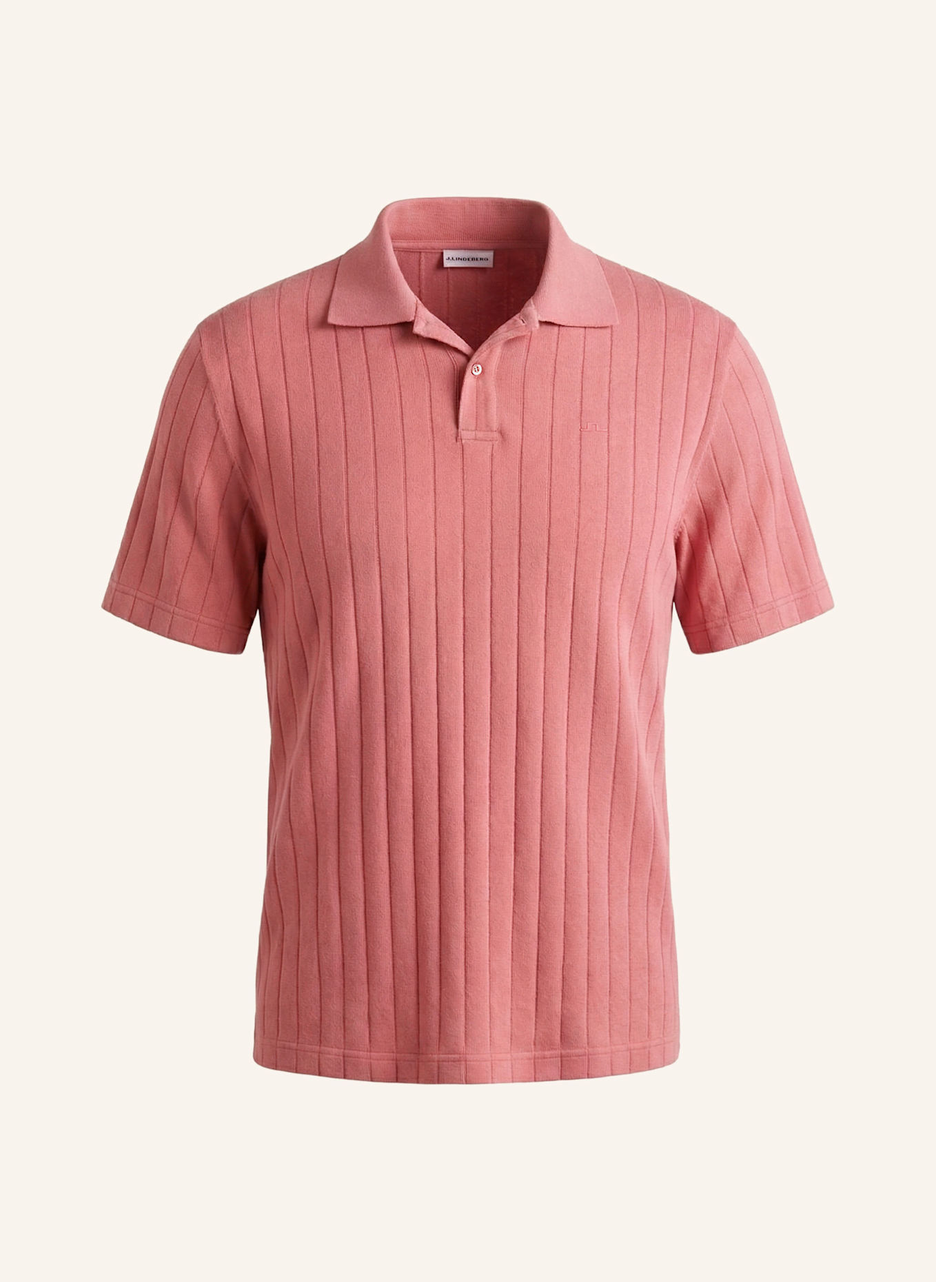 J.LINDEBERG Kurzarm‑Polo‑Top: PINK