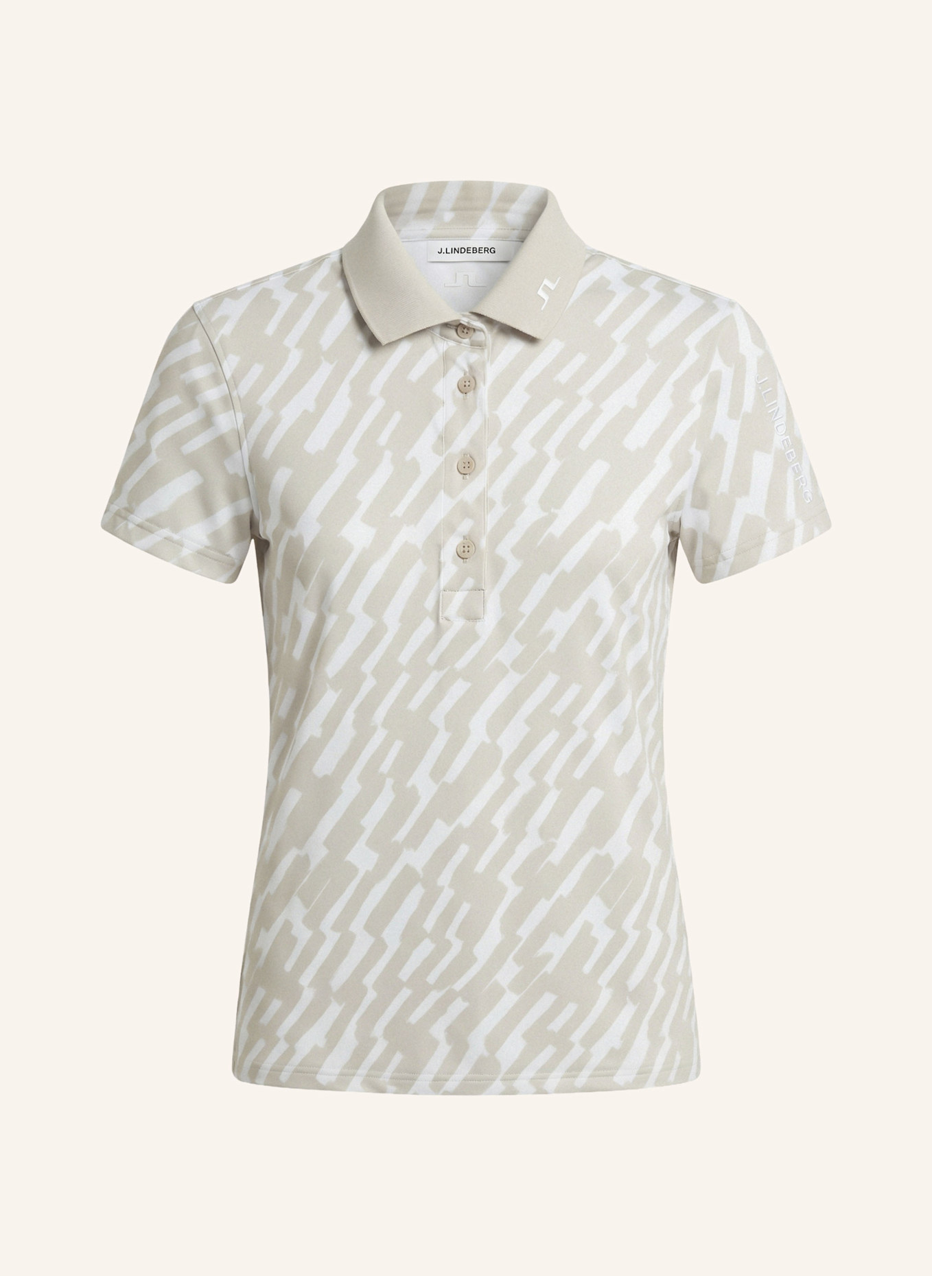 J.LINDEBERG Funktions-Poloshirt: BEIGE