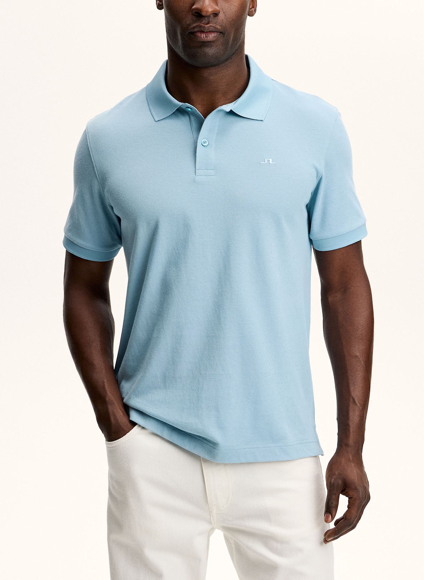 J.LINDEBERG Kurzarm‑Polo‑Top: BLAU