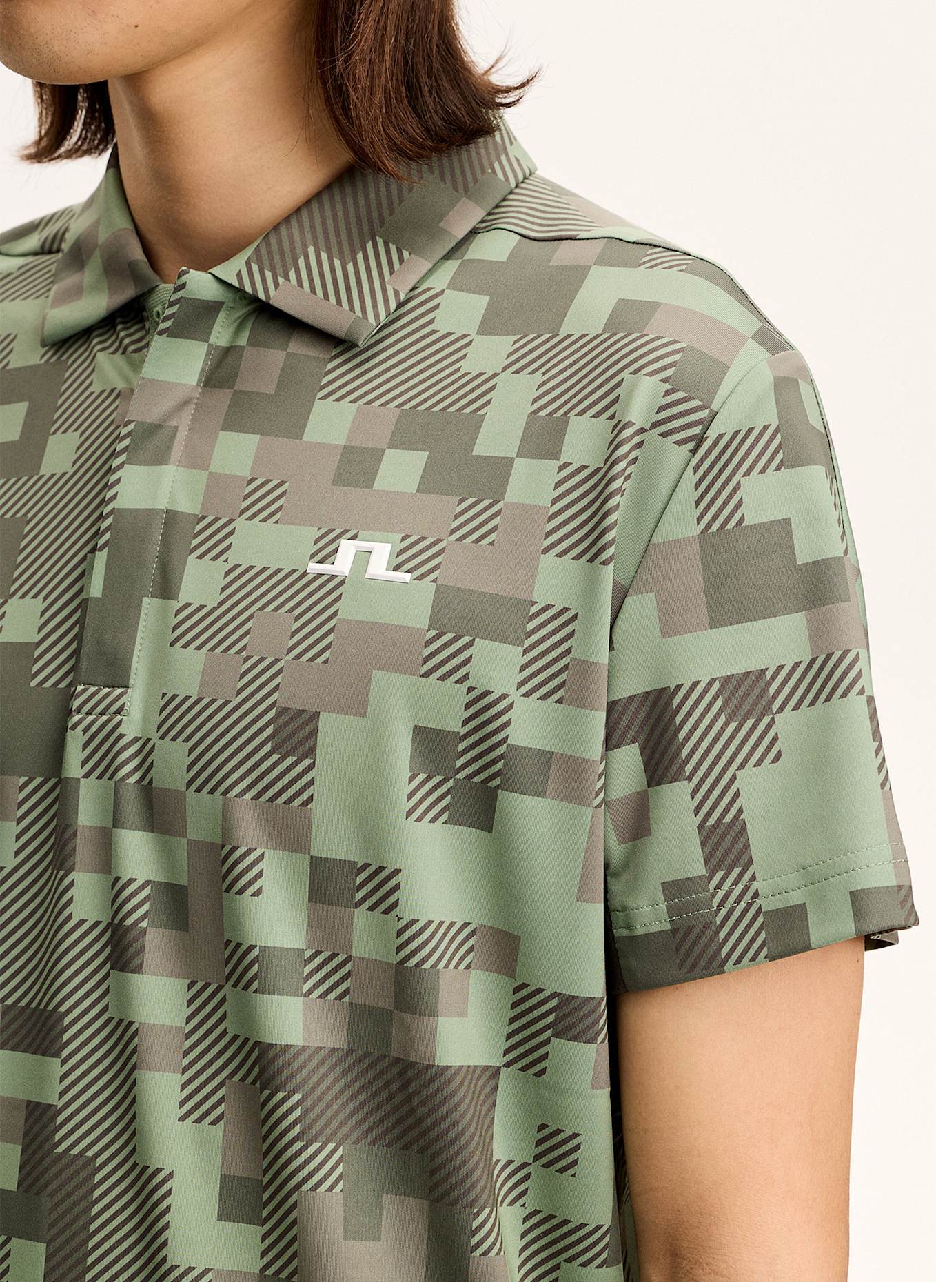 J.LINDEBERG Performance‑Polo‑Top: GRÜN