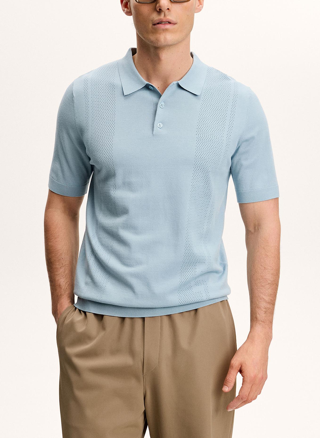 J.LINDEBERG Strick‑Polo: BLAU