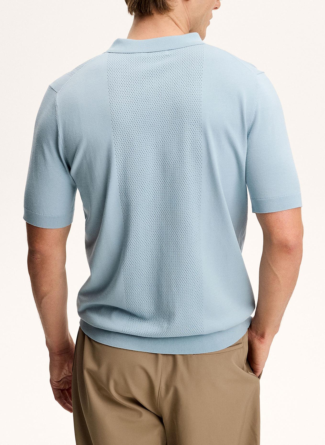 J.LINDEBERG Strick‑Polo: BLAU
