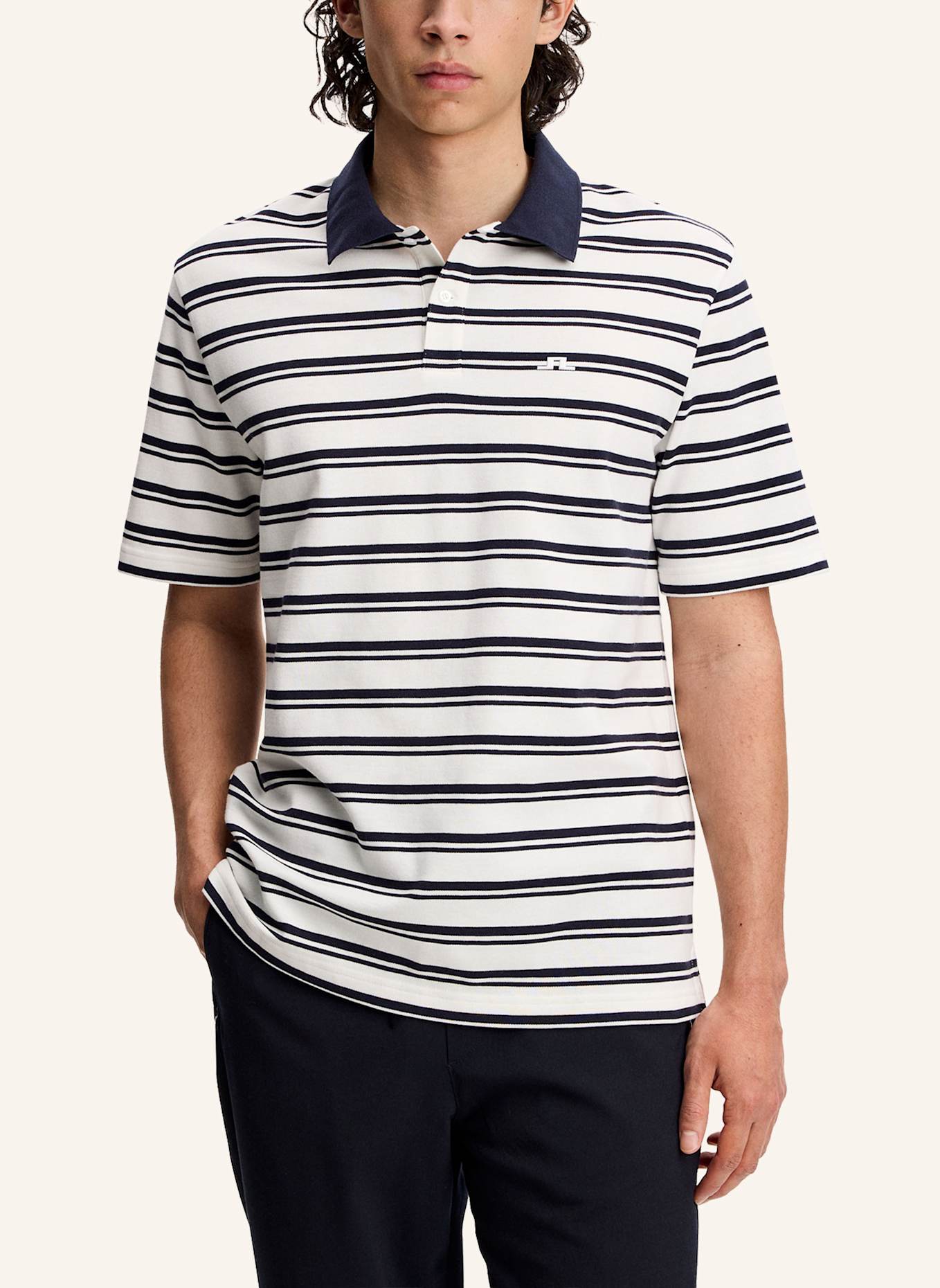 J.LINDEBERG Kurzarm‑Polo‑Top: BLAU