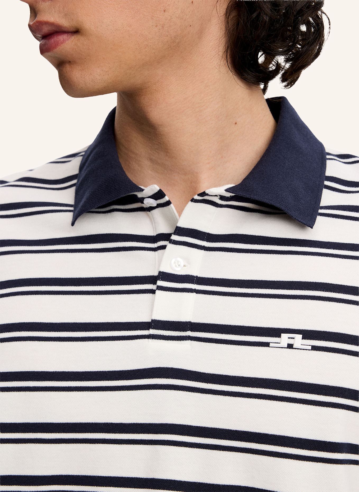 J.LINDEBERG Kurzarm‑Polo‑Top: BLAU