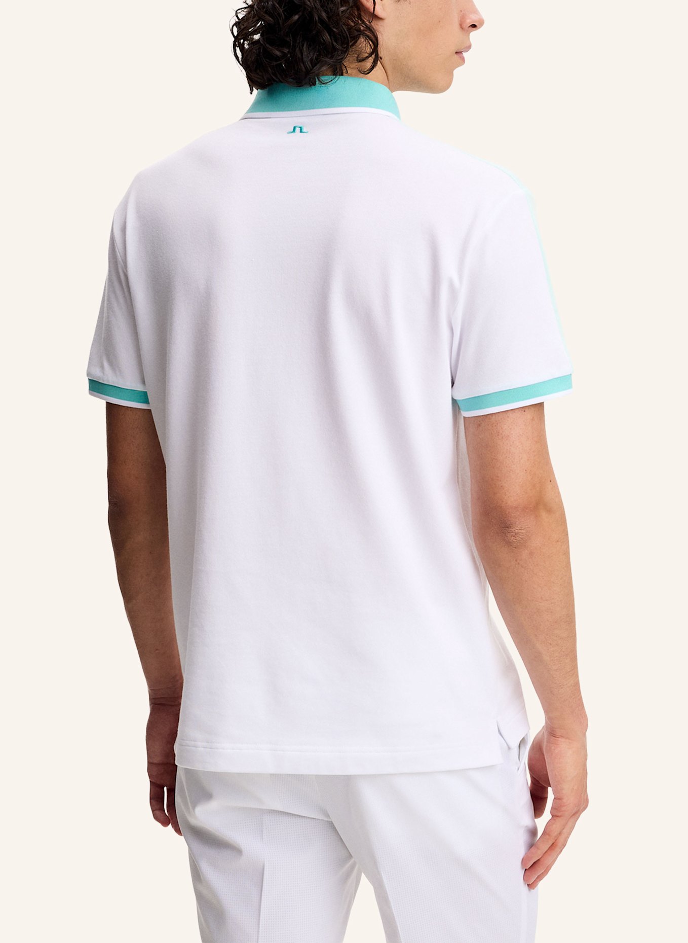 J.LINDEBERG Piqué-Poloshirt: WEISS