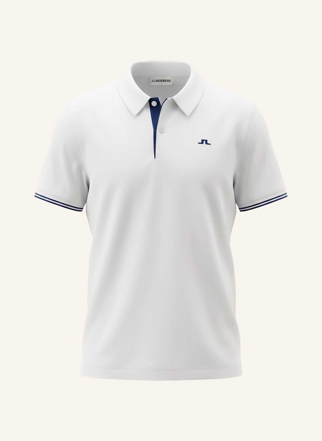 J.LINDEBERG Strick‑Polo: WEISS