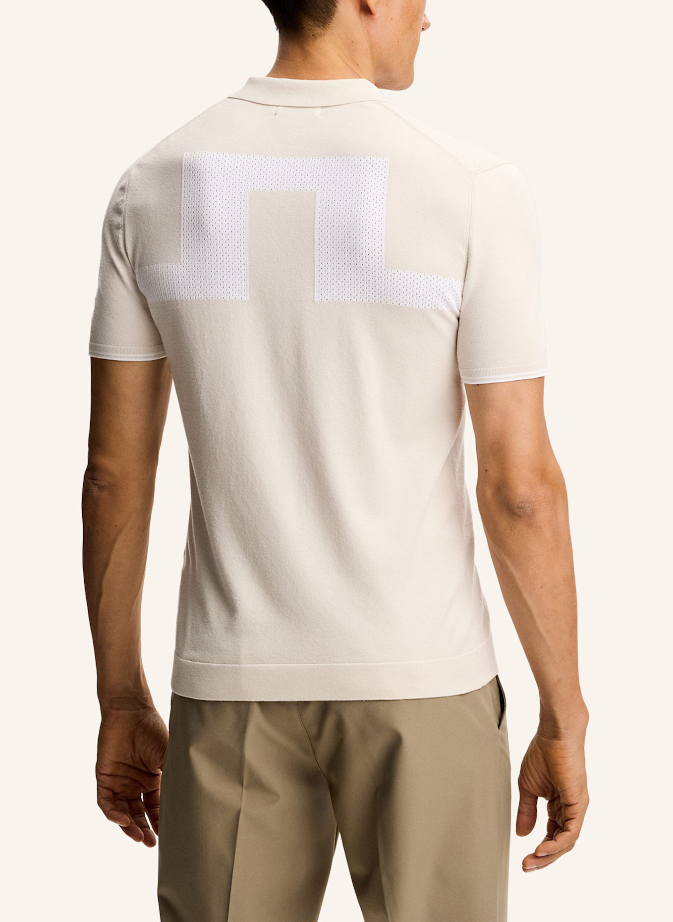 J.LINDEBERG Strick‑Polo: BEIGE