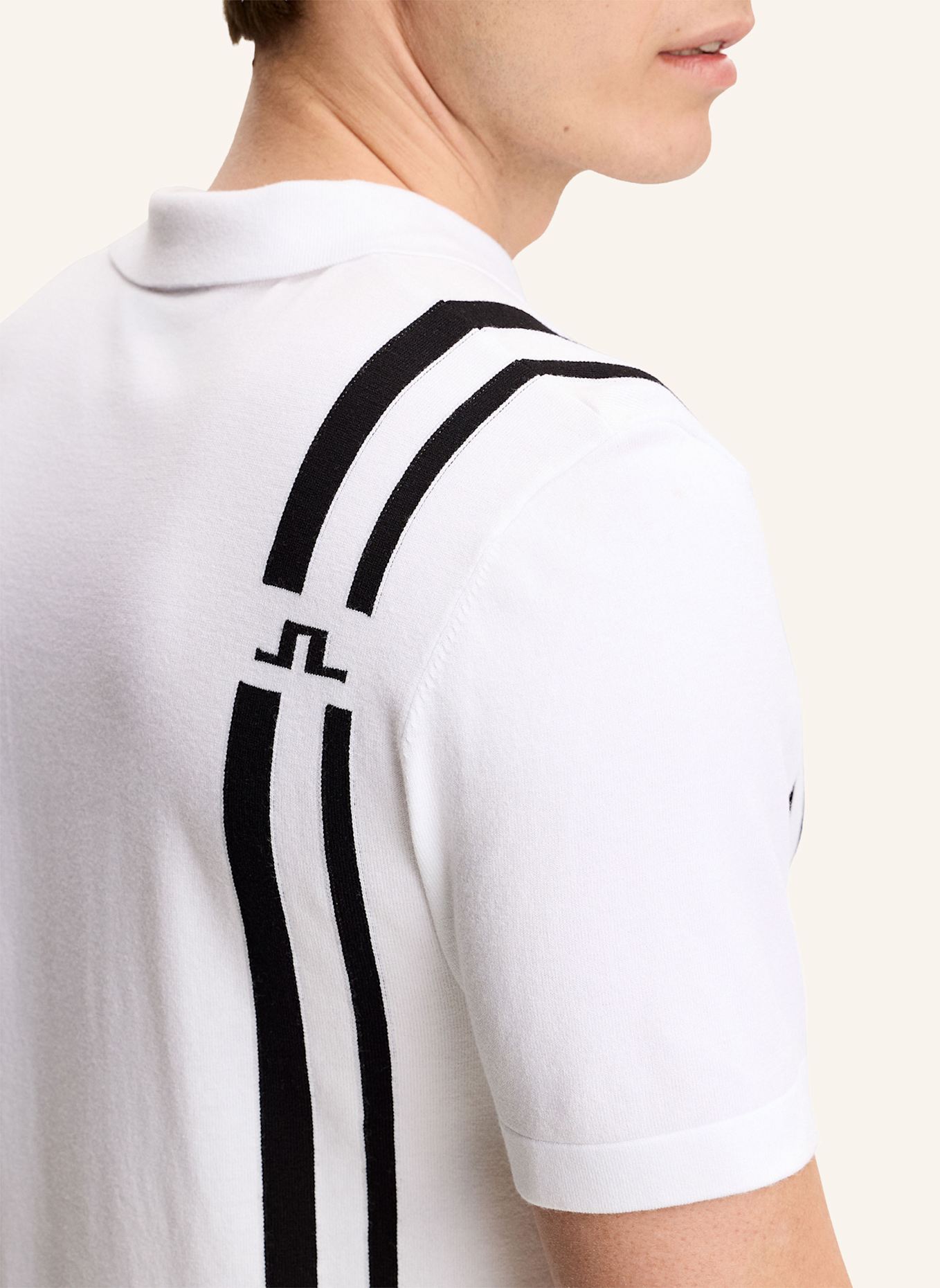 J.LINDEBERG Performance‑Polo‑Top: WEISS