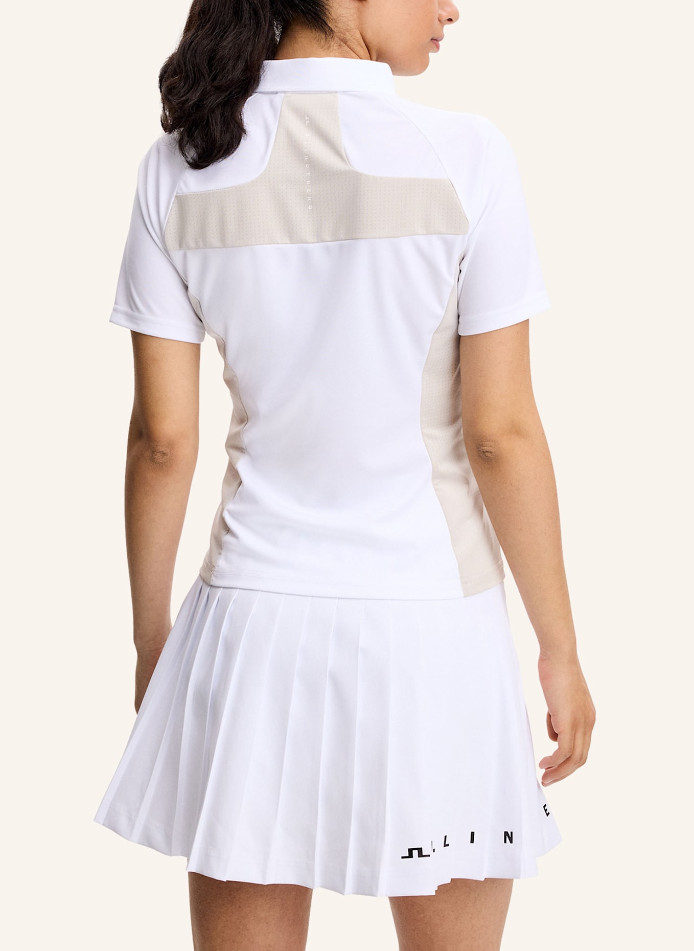 J.LINDEBERG Performance‑Polo‑Top: WEISS