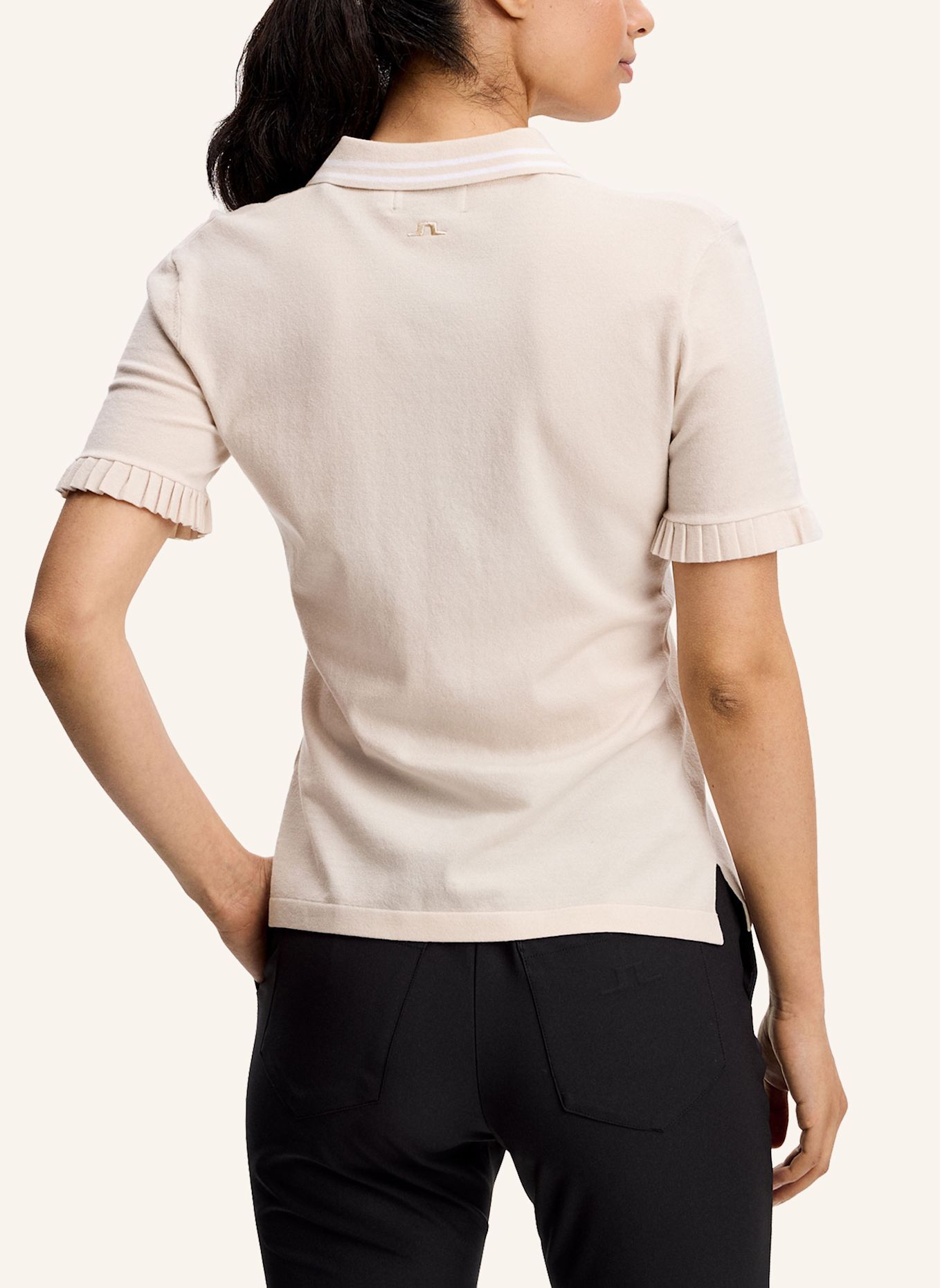 J.LINDEBERG Strick‑Polo: BEIGE