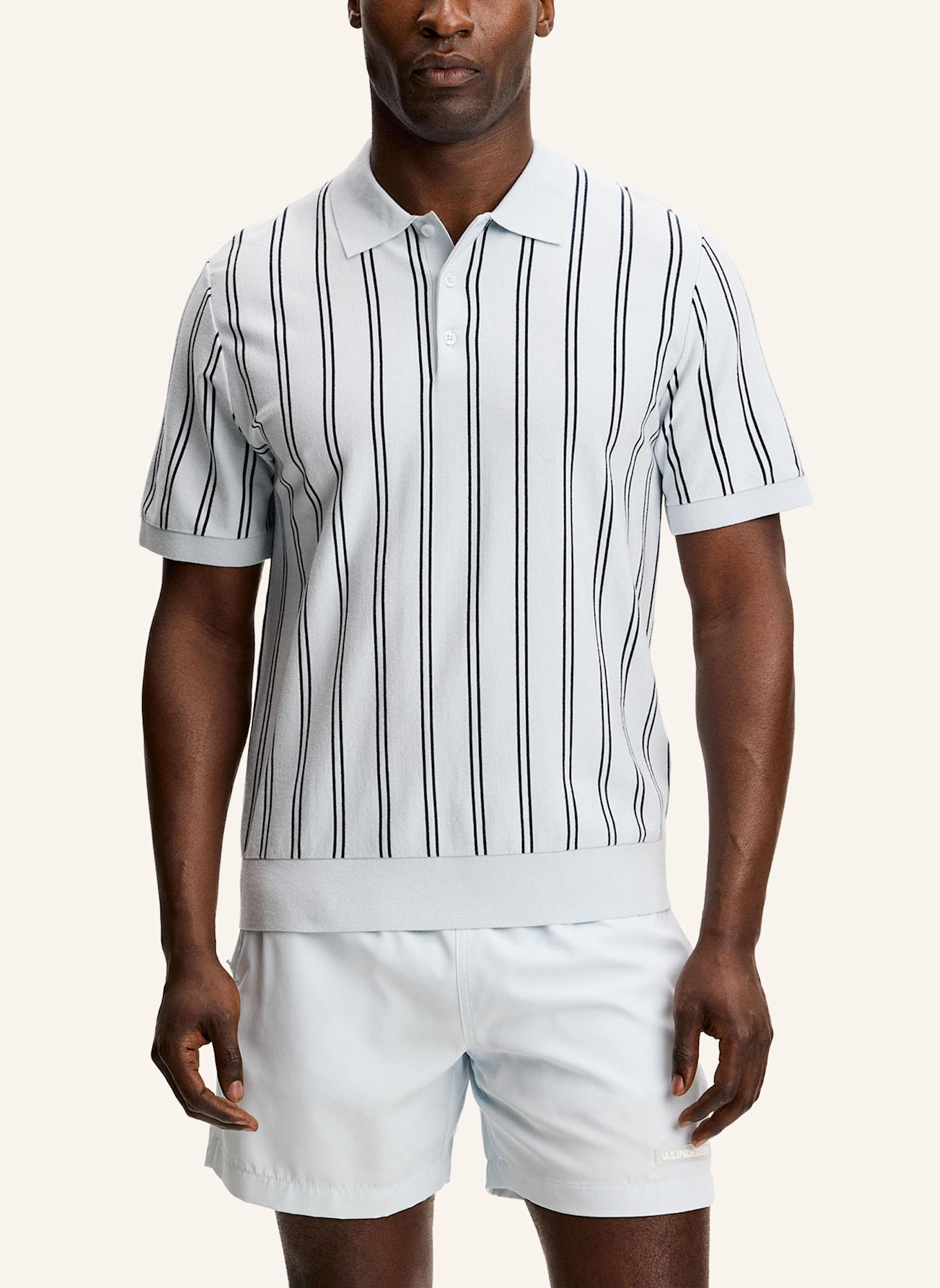 J.LINDEBERG Strick‑Polo: BLAU