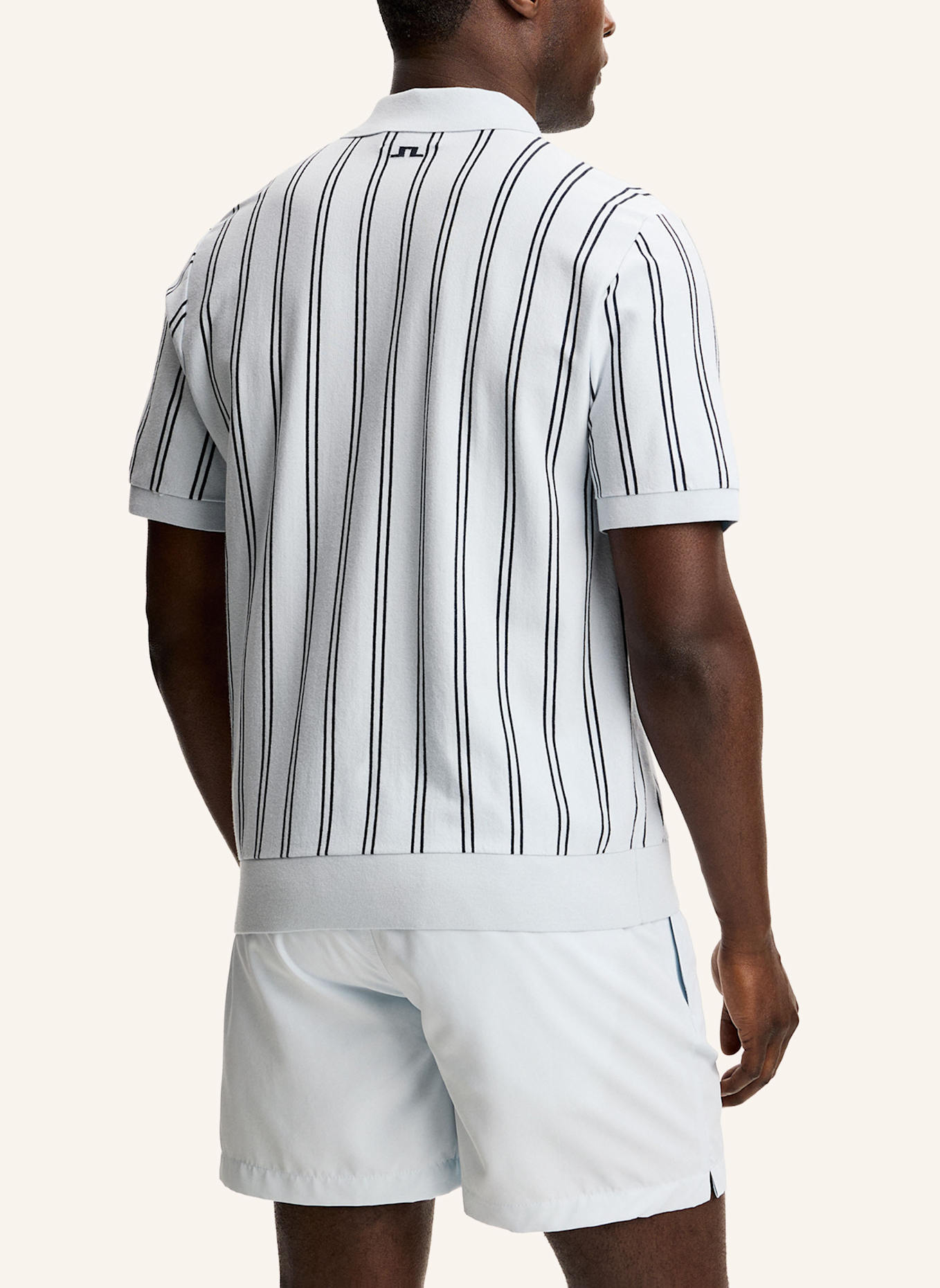 J.LINDEBERG Strick‑Polo: BLAU