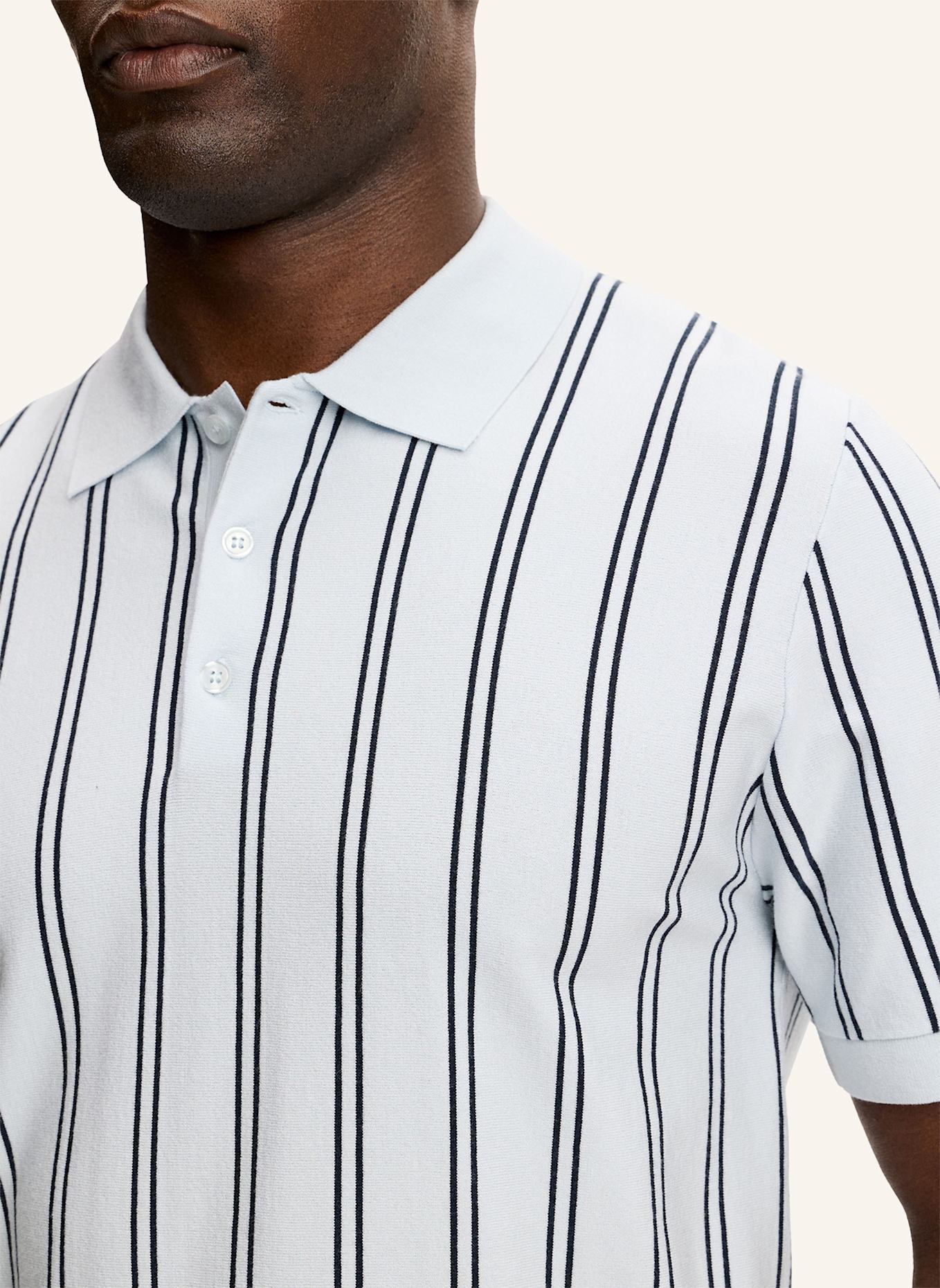 J.LINDEBERG Strick‑Polo: BLAU