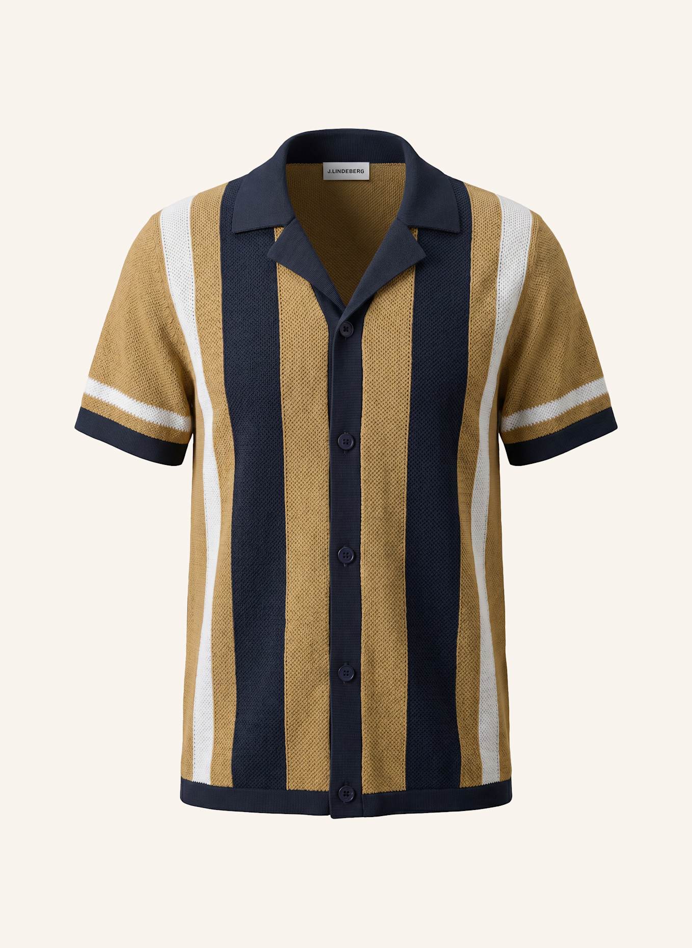 J.LINDEBERG Strick‑Polo: CAMEL