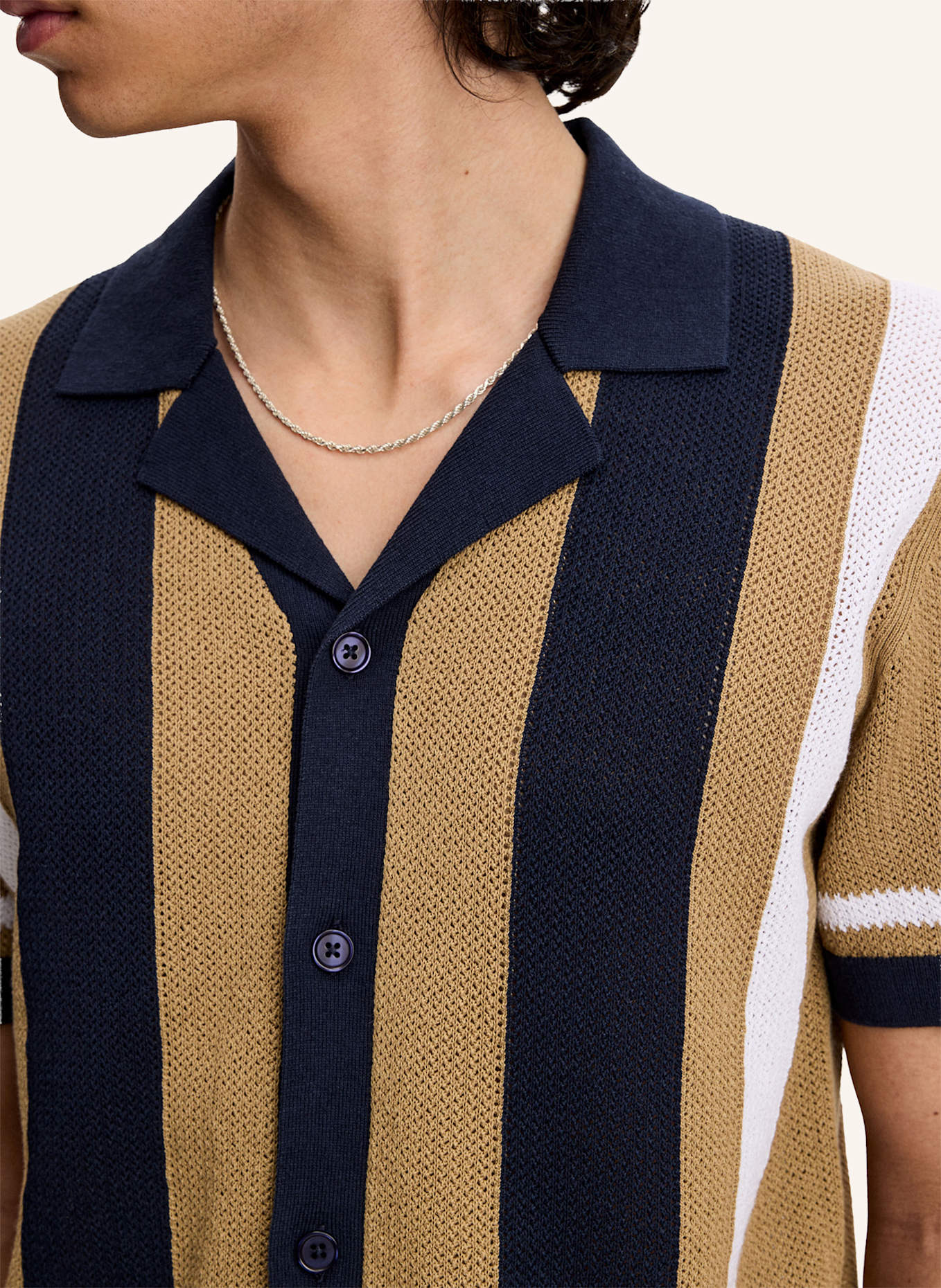 J.LINDEBERG Strick‑Polo: CAMEL