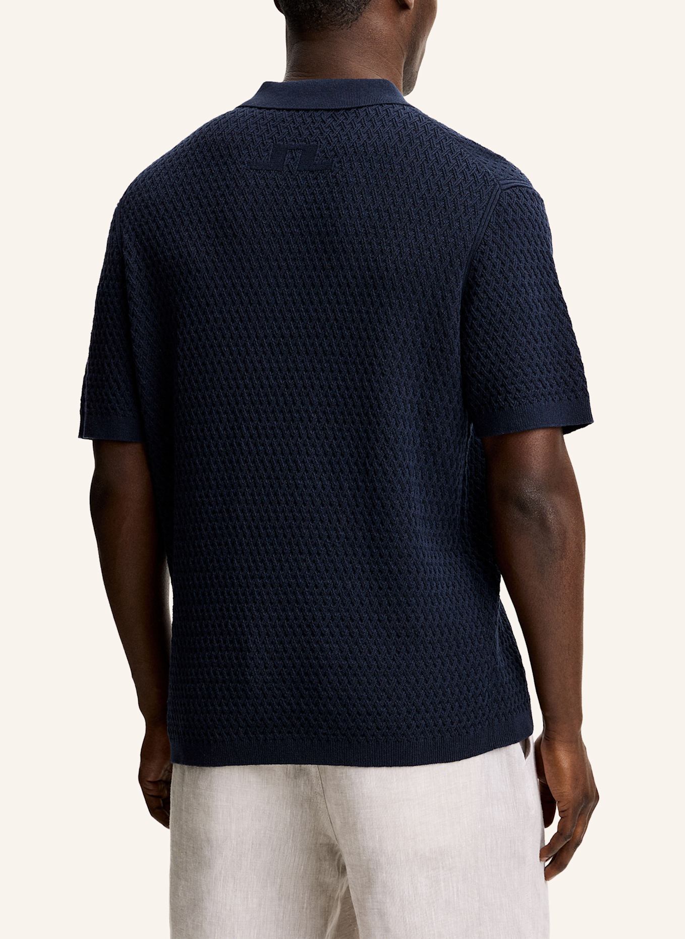 J.LINDEBERG Strick‑Polo: BLAU