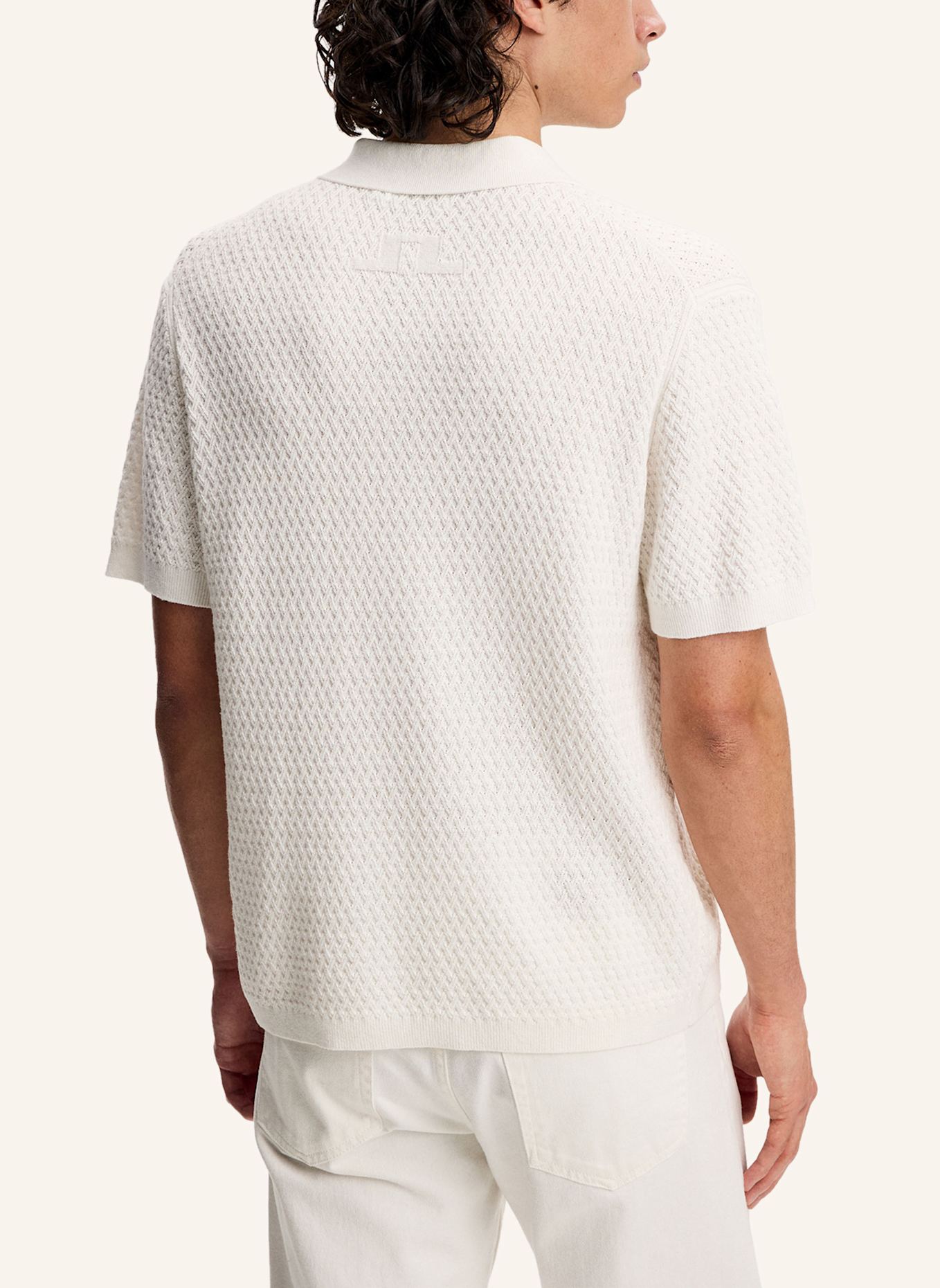 J.LINDEBERG Strick‑Polo: CAMEL