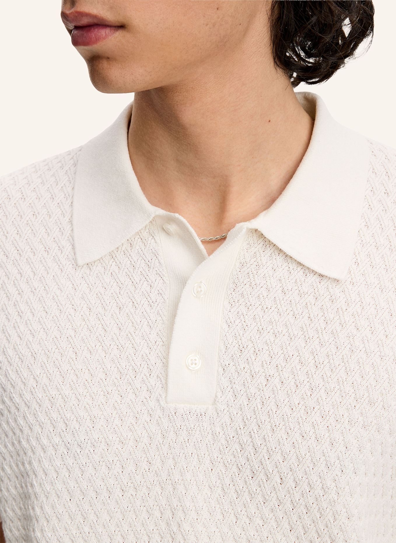 J.LINDEBERG Strick‑Polo: CAMEL