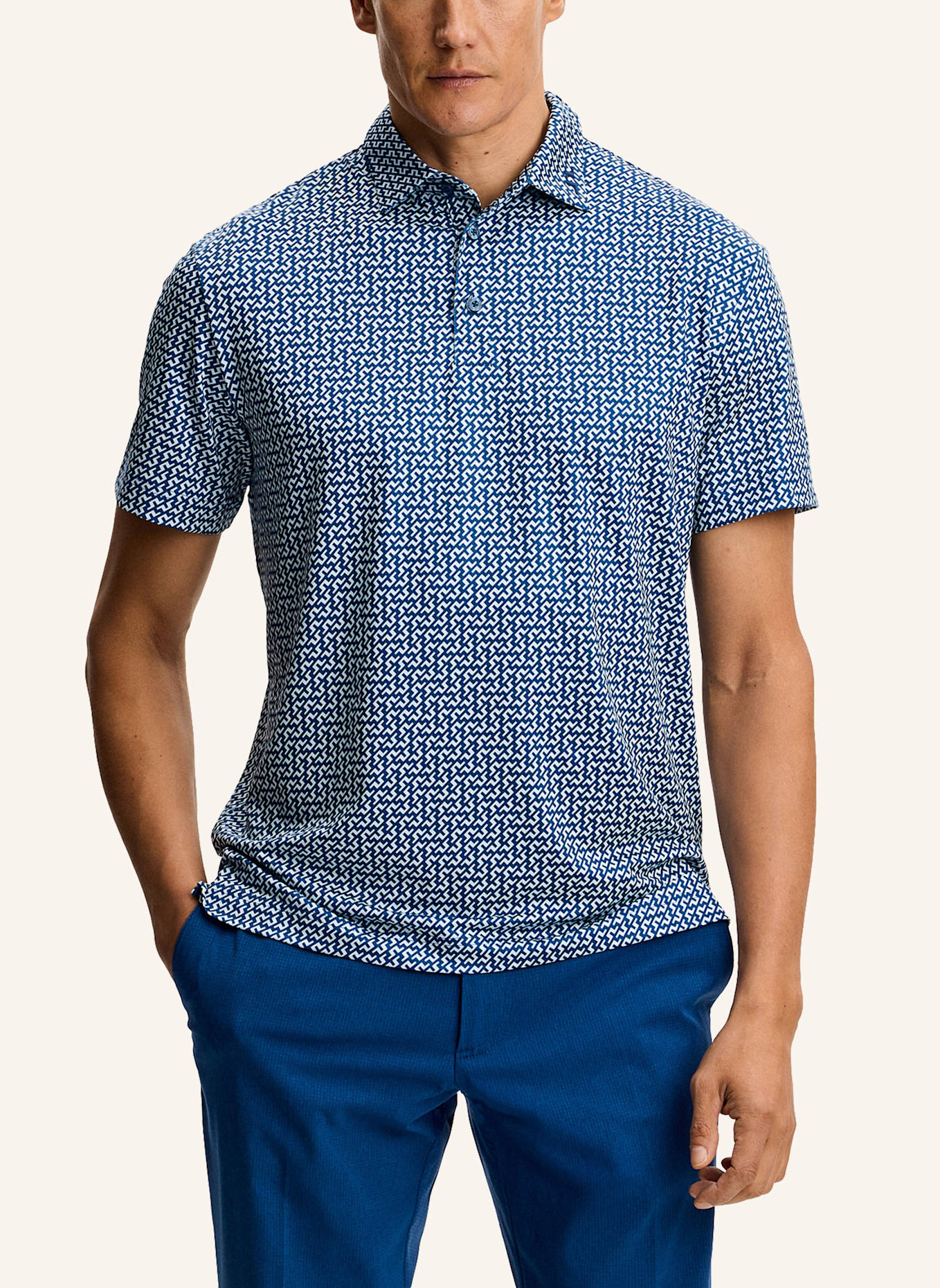 J.LINDEBERG Performance‑Polo‑Top: BLAU