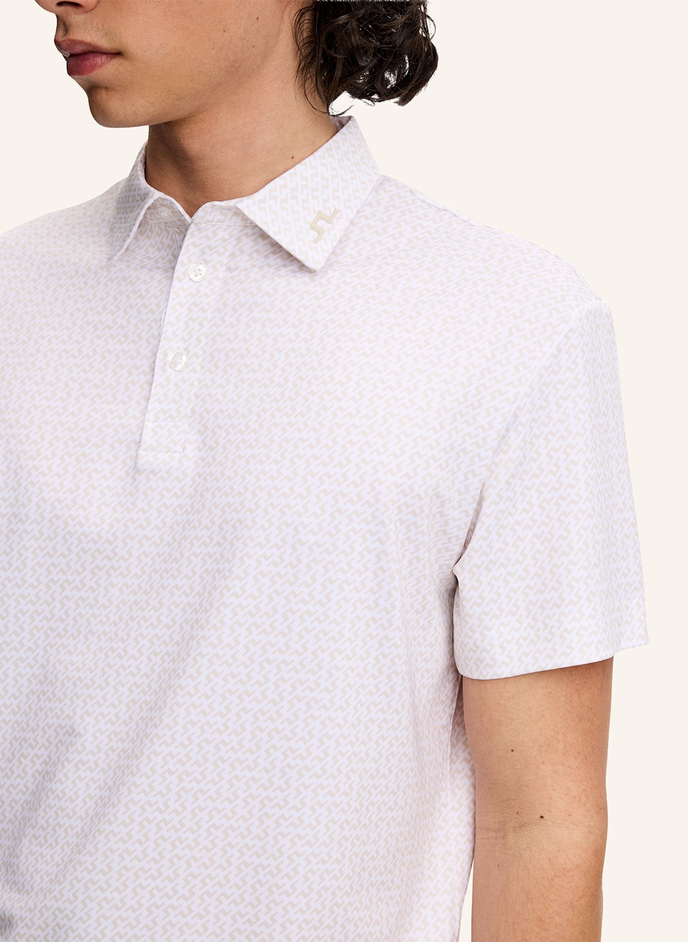 J.LINDEBERG Performance‑Polo‑Top: BEIGE