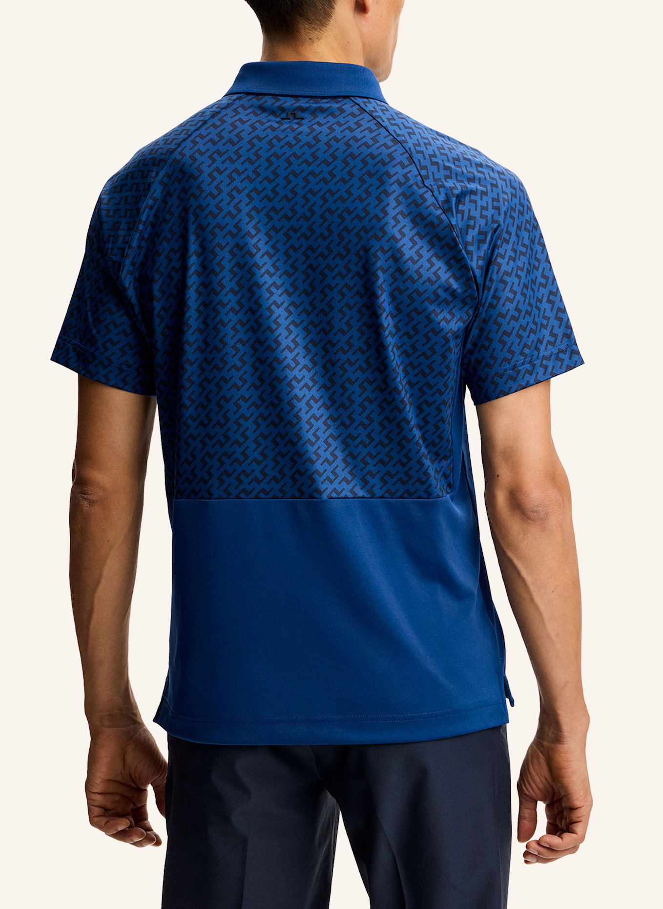 J.LINDEBERG Funktions-Poloshirt: BLAU