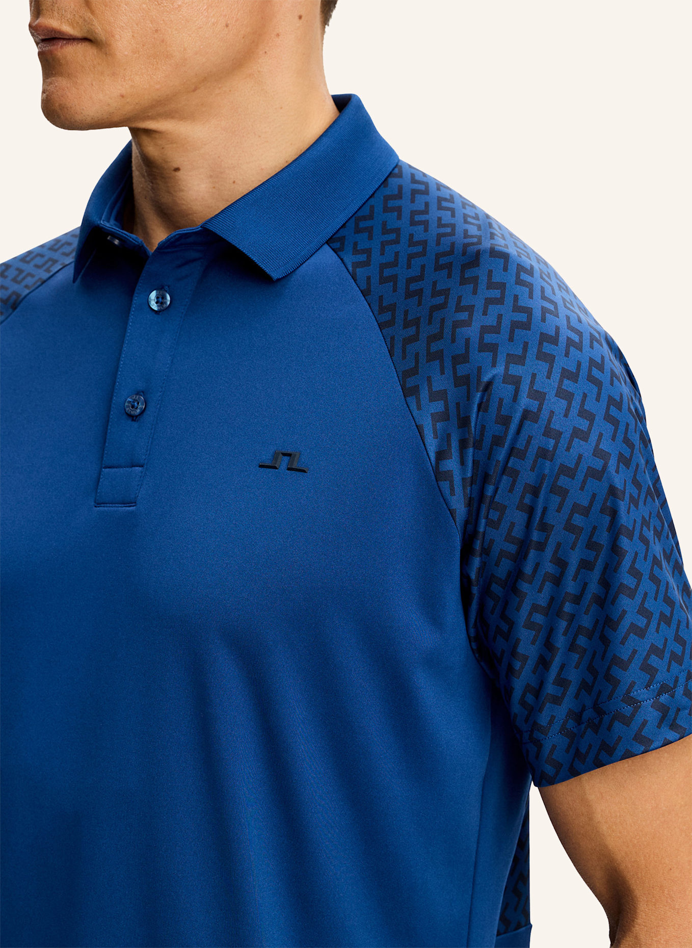 J.LINDEBERG Funktions-Poloshirt: BLAU