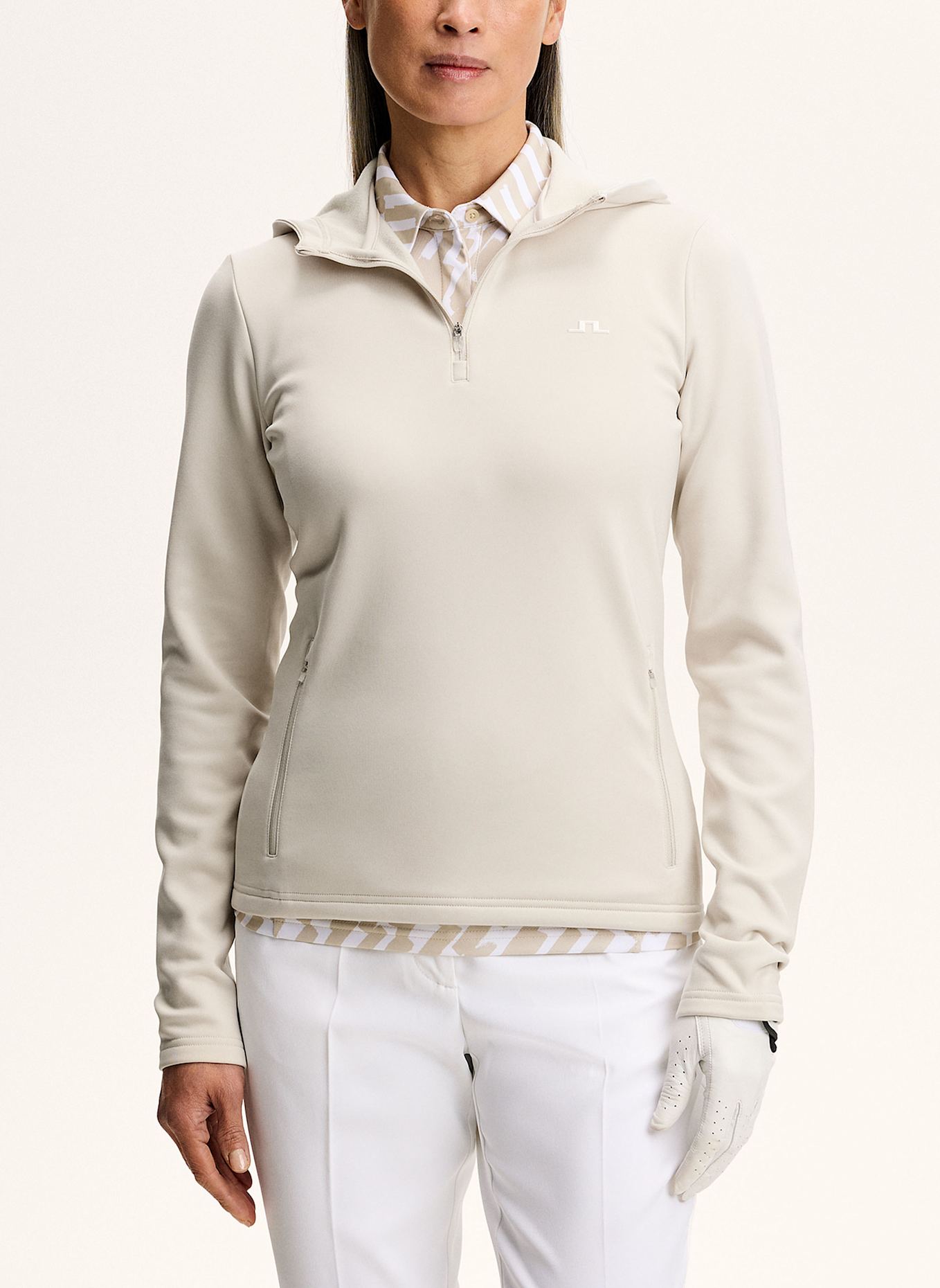 J.LINDEBERG Hoodie: BEIGE