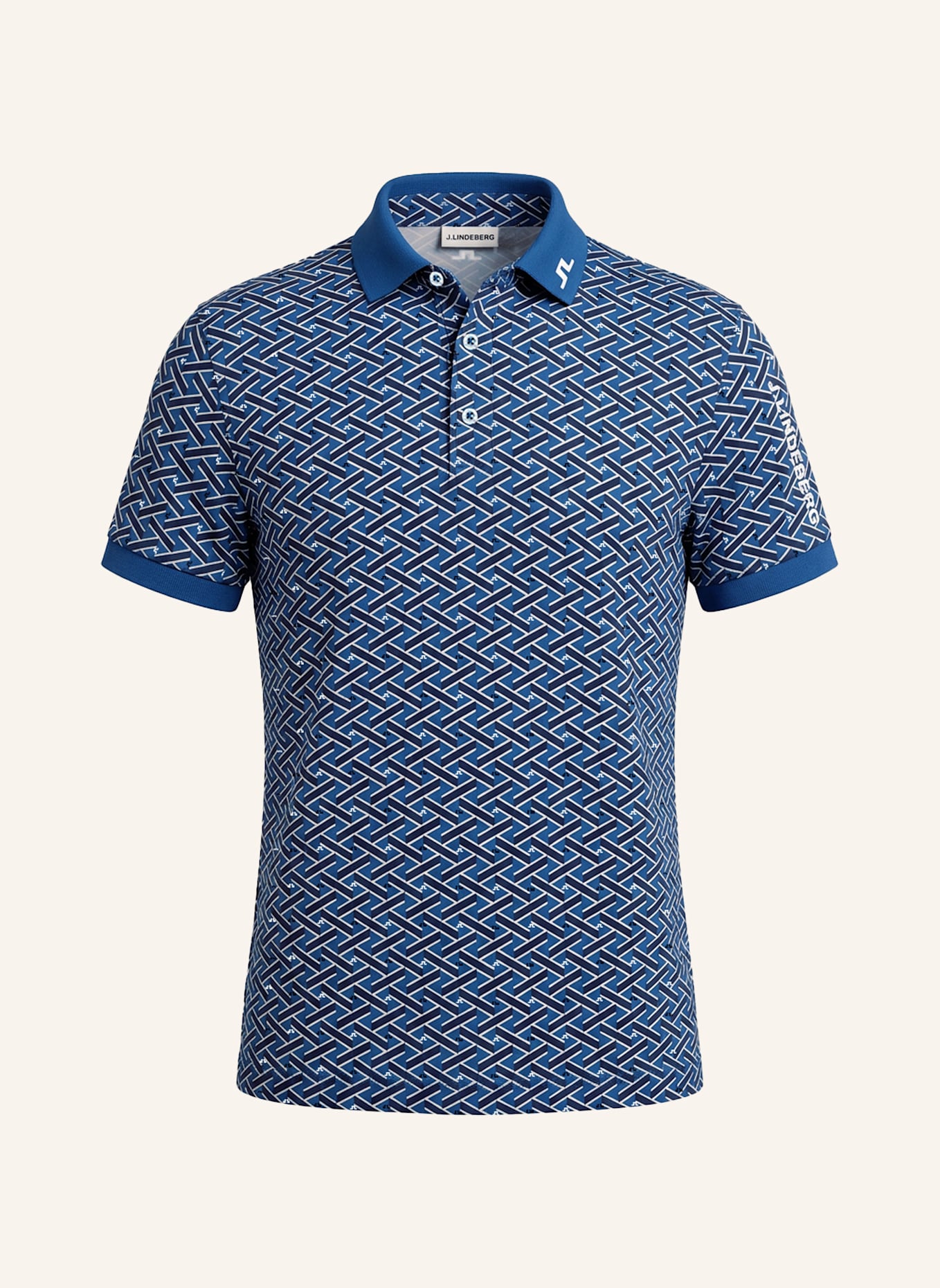 J.LINDEBERG Funktions-Poloshirt: BLAU