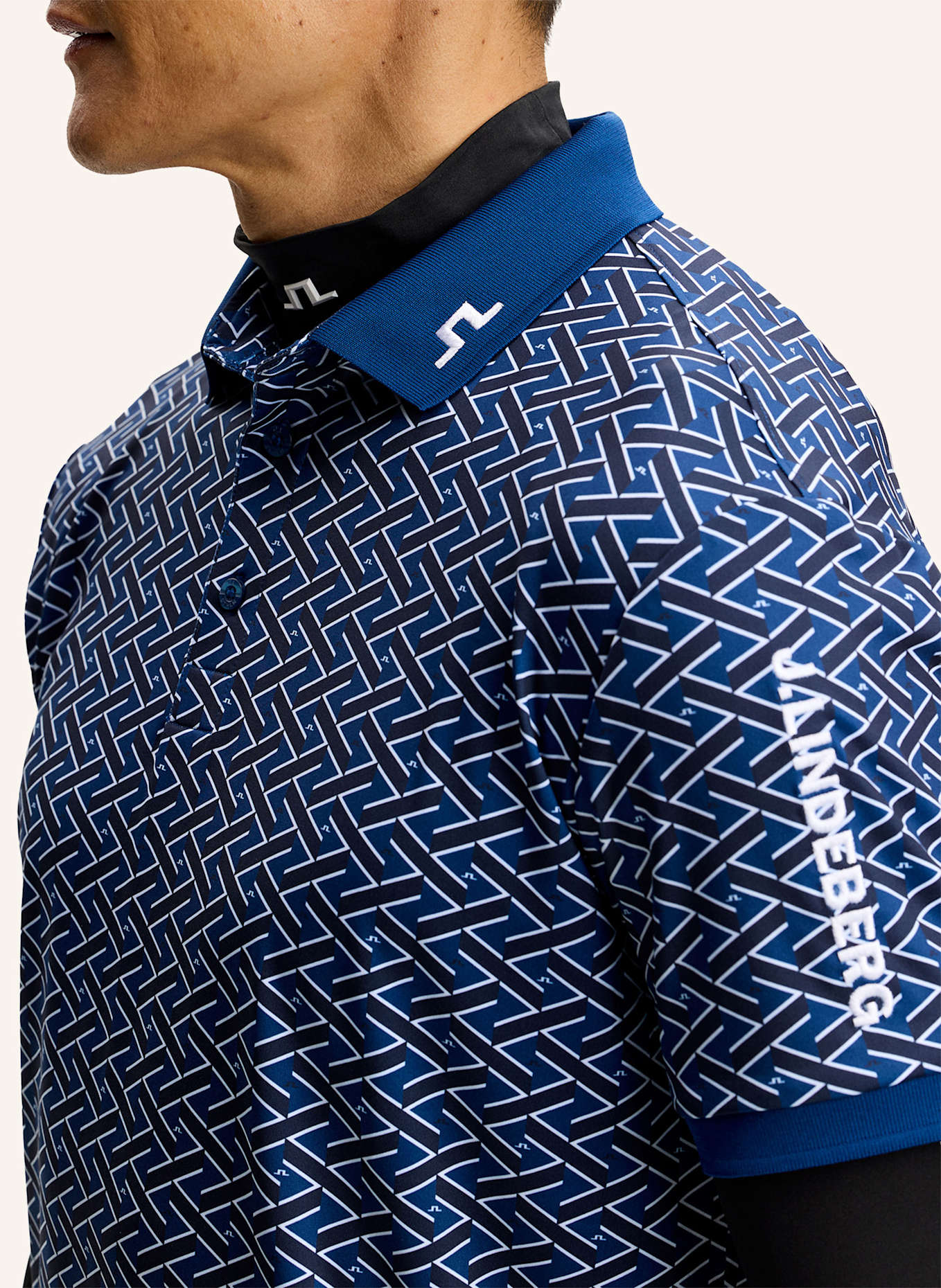 J.LINDEBERG Funktions-Poloshirt: BLAU