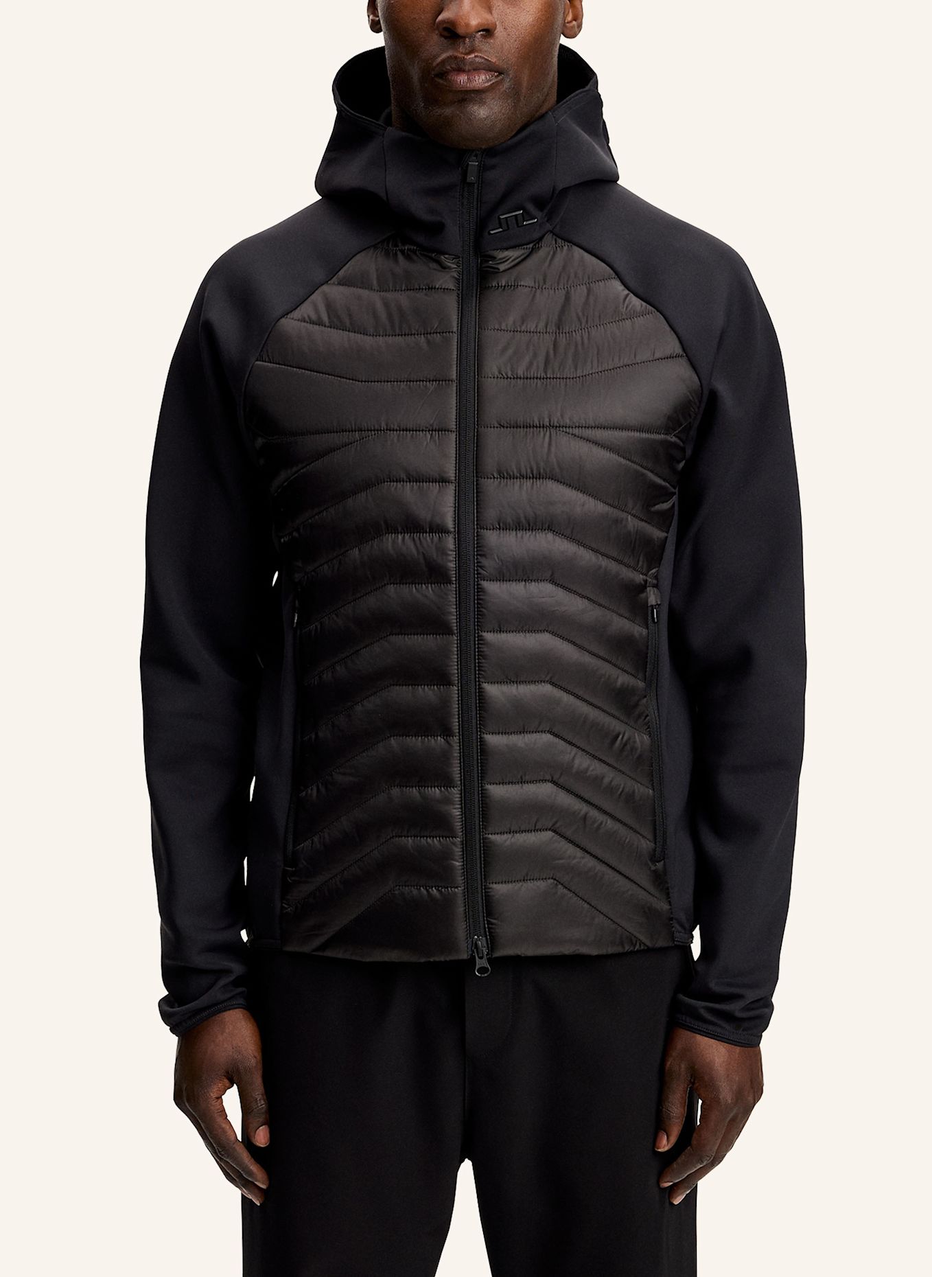 J.LINDEBERG Hybrid-Steppjacke: SCHWARZ