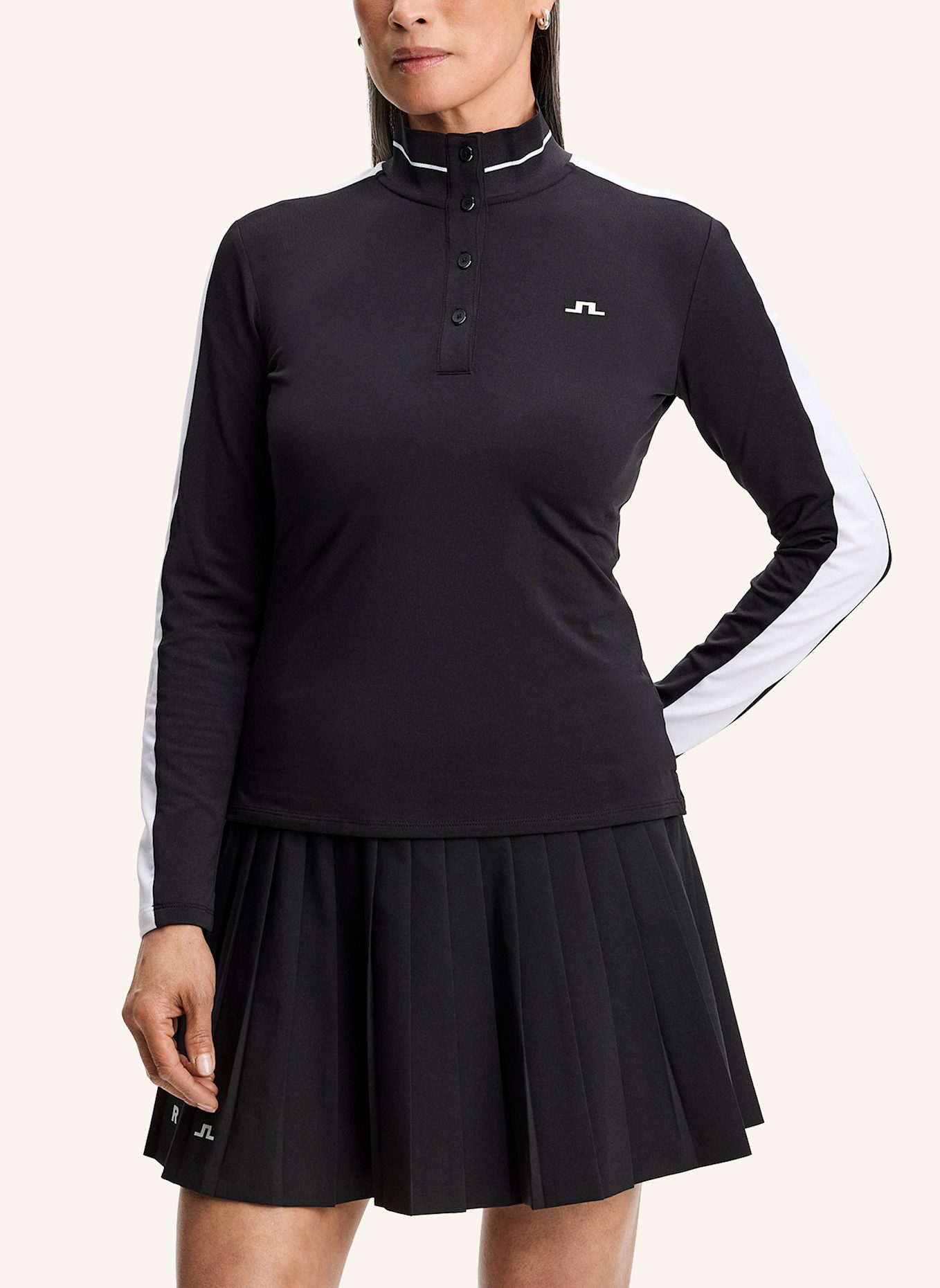 J.LINDEBERG Performance‑Polo‑Top: SCHWARZ