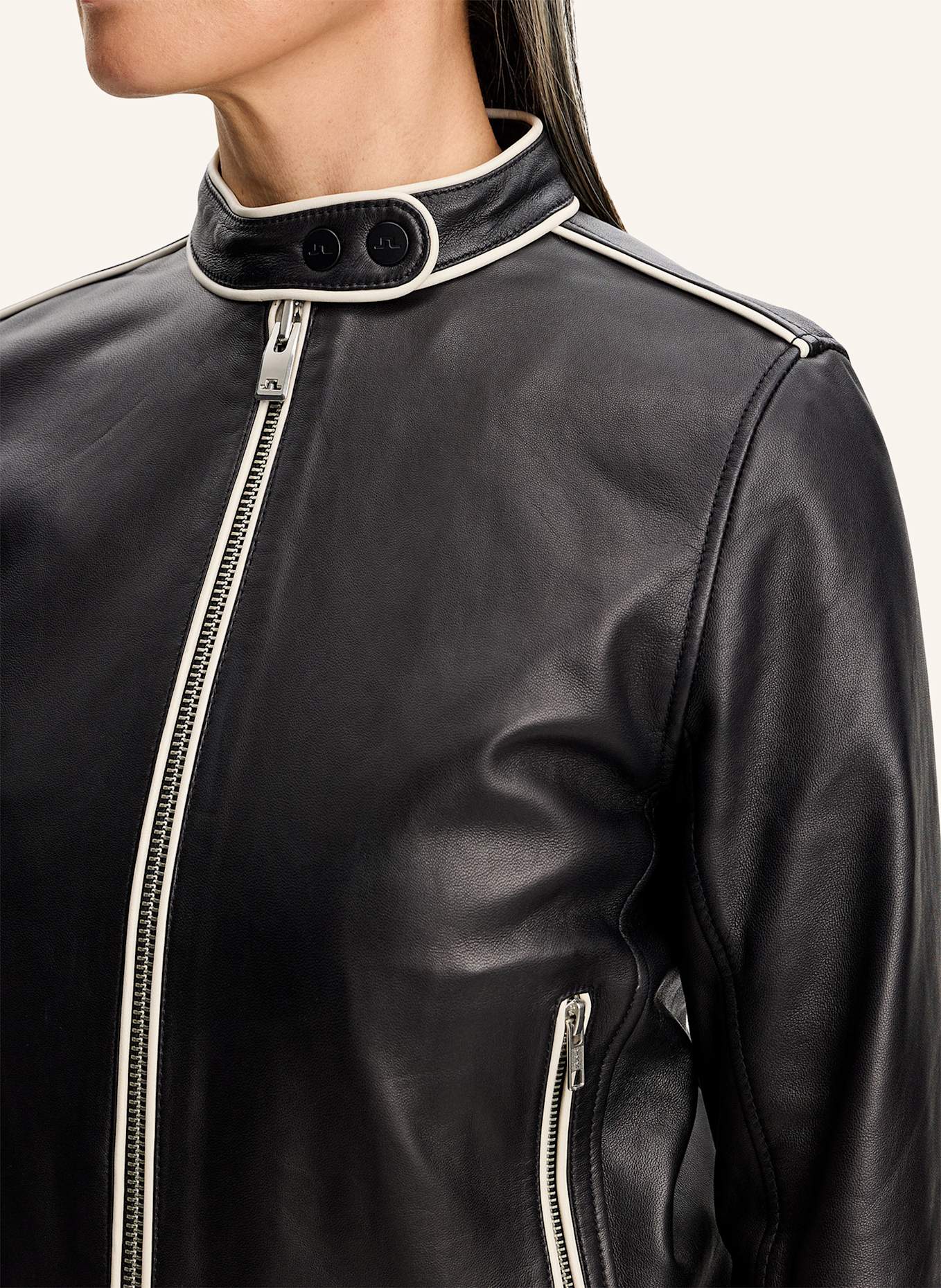 J.LINDEBERG Lederjacke: SCHWARZ