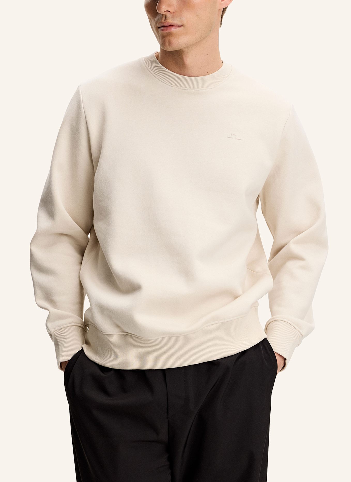 J.LINDEBERG Top mit Rundhalsausschnitt: BEIGE