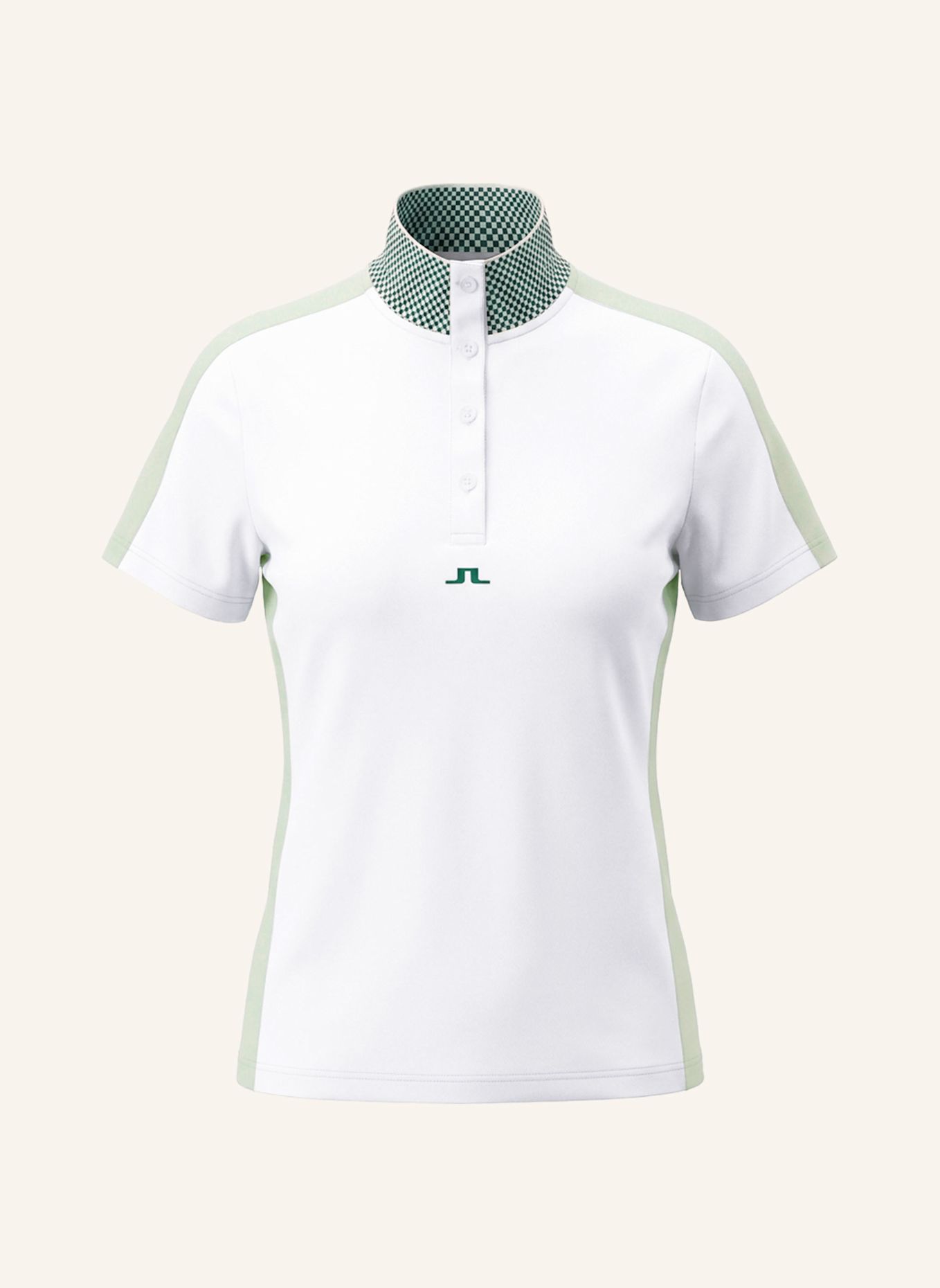 J.LINDEBERG Performance‑Polo‑Top: WEISS