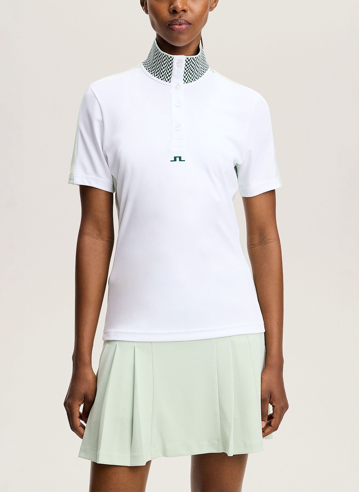 J.LINDEBERG Performance‑Polo‑Top: WEISS