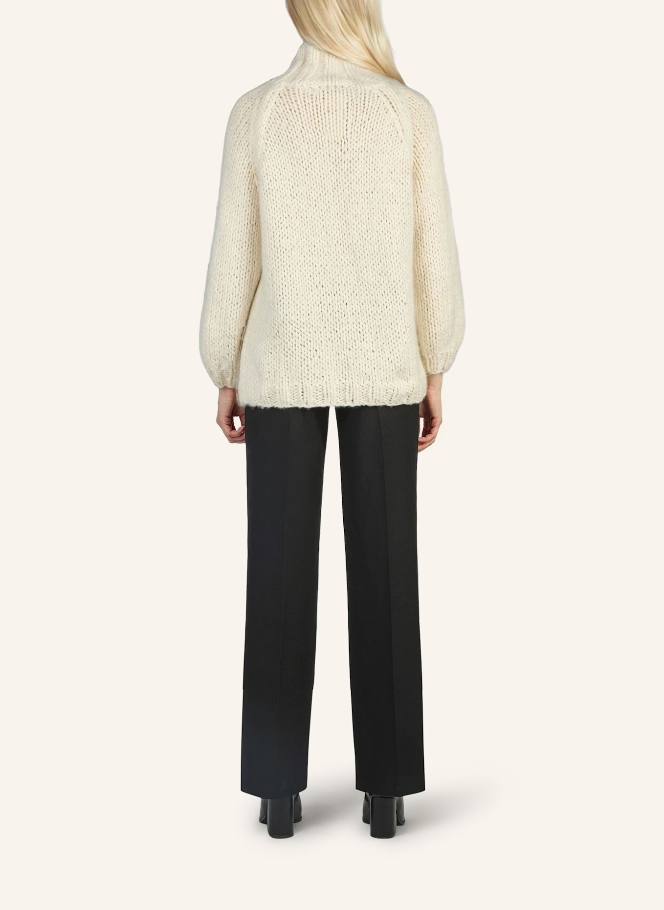 DOUIE Rollkragenpullover ESTELLE aus Cashmere: WEISS