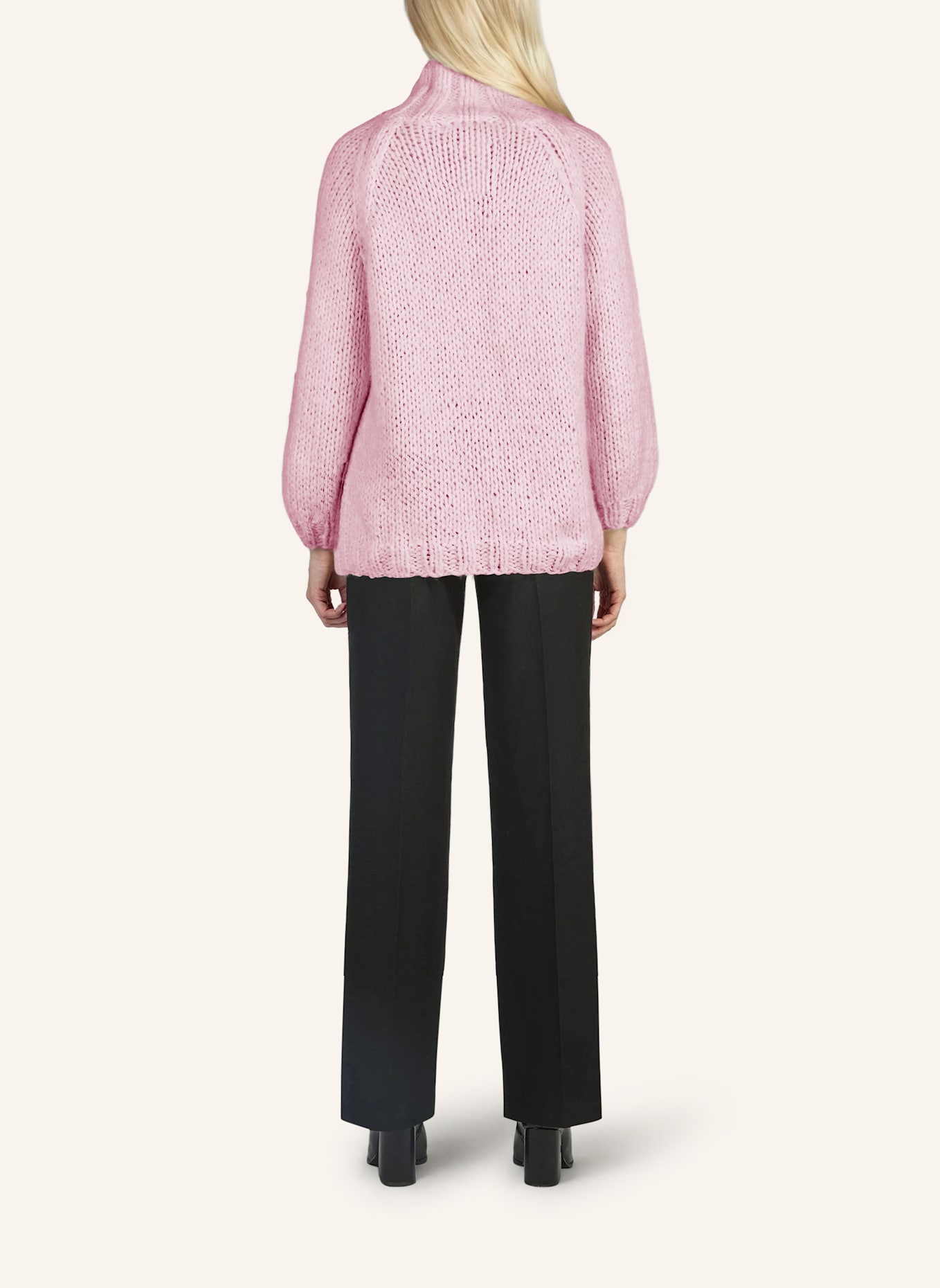 DOUIE Rollkragenpullover ESTELLE aus Cashmere: ROSA