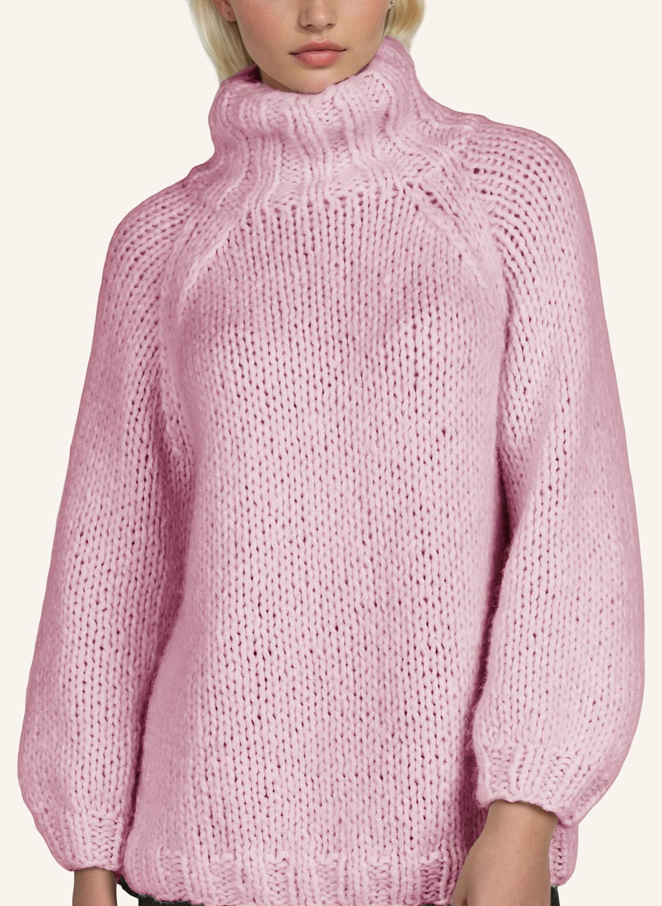 DOUIE Rollkragenpullover ESTELLE aus Cashmere: ROSA