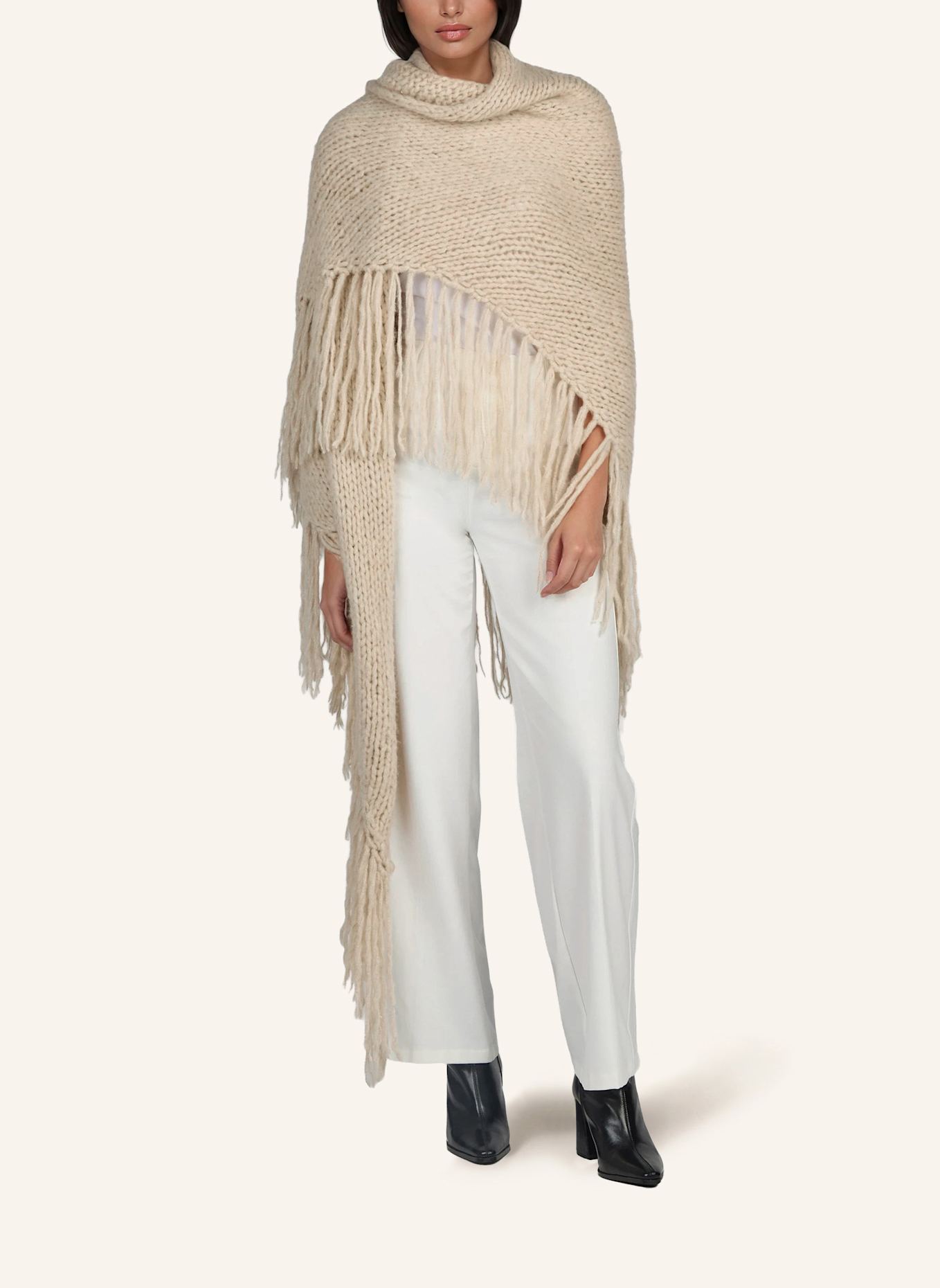 DOUIE Cape MIMI aus Cashmere: HELLBRAUN/ BEIGE