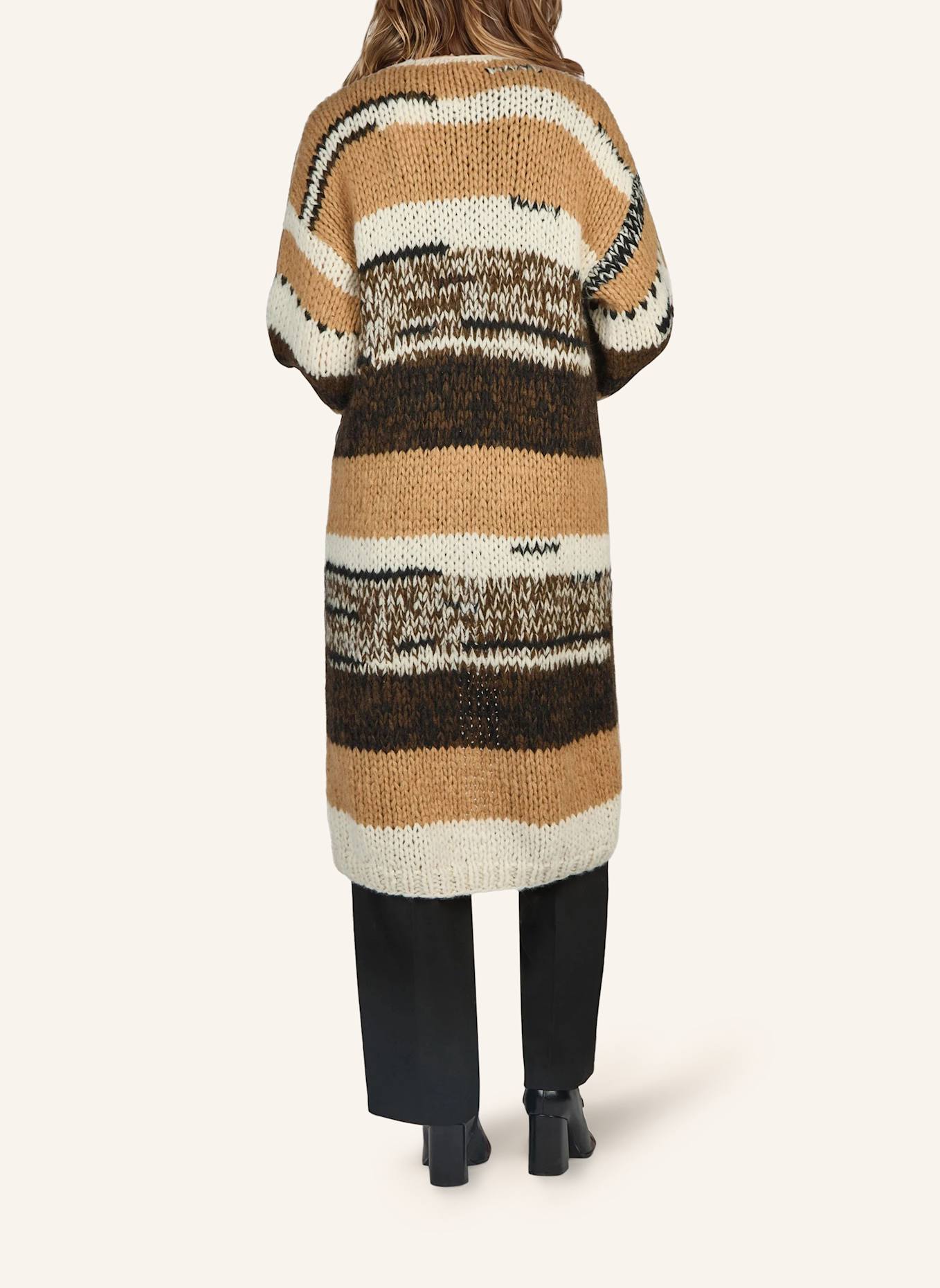 DOUIE Strickmantel PATTY aus Cashmere: WEISS