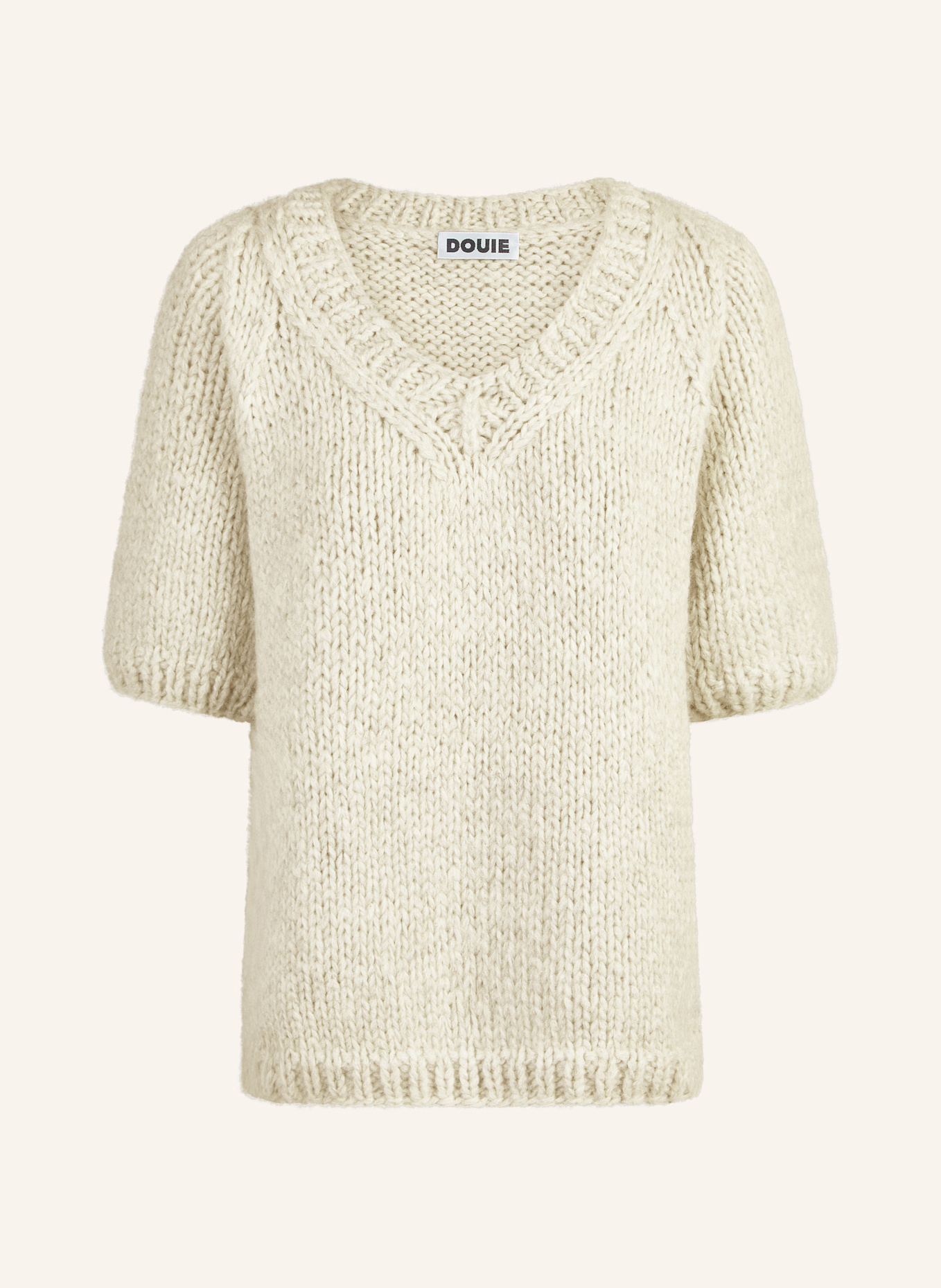 DOUIE Pullover DARIA aus Cashmere: WEISS