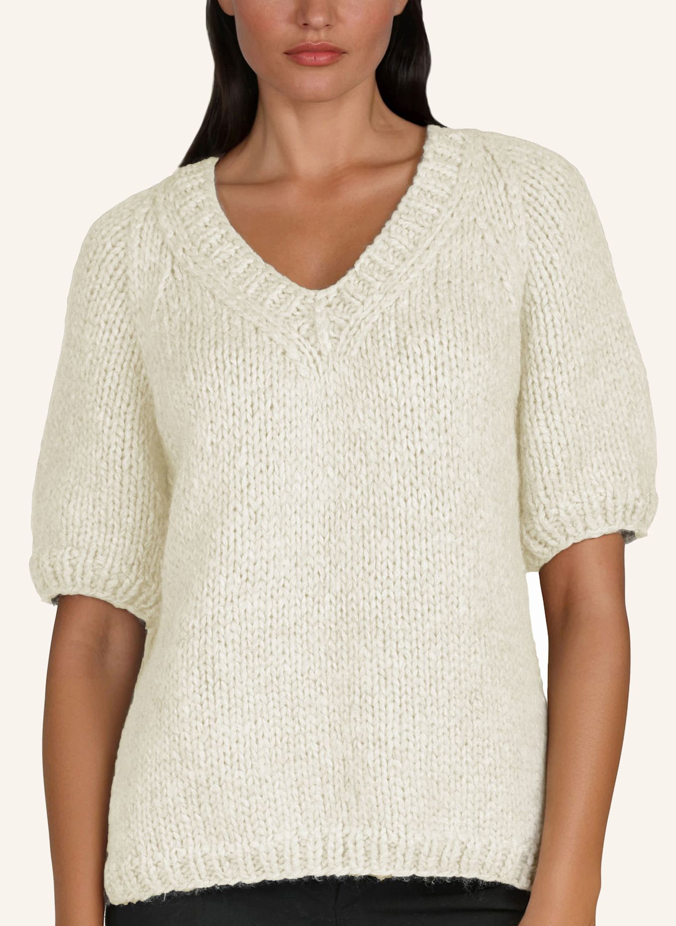 DOUIE Pullover DARIA aus Cashmere: WEISS