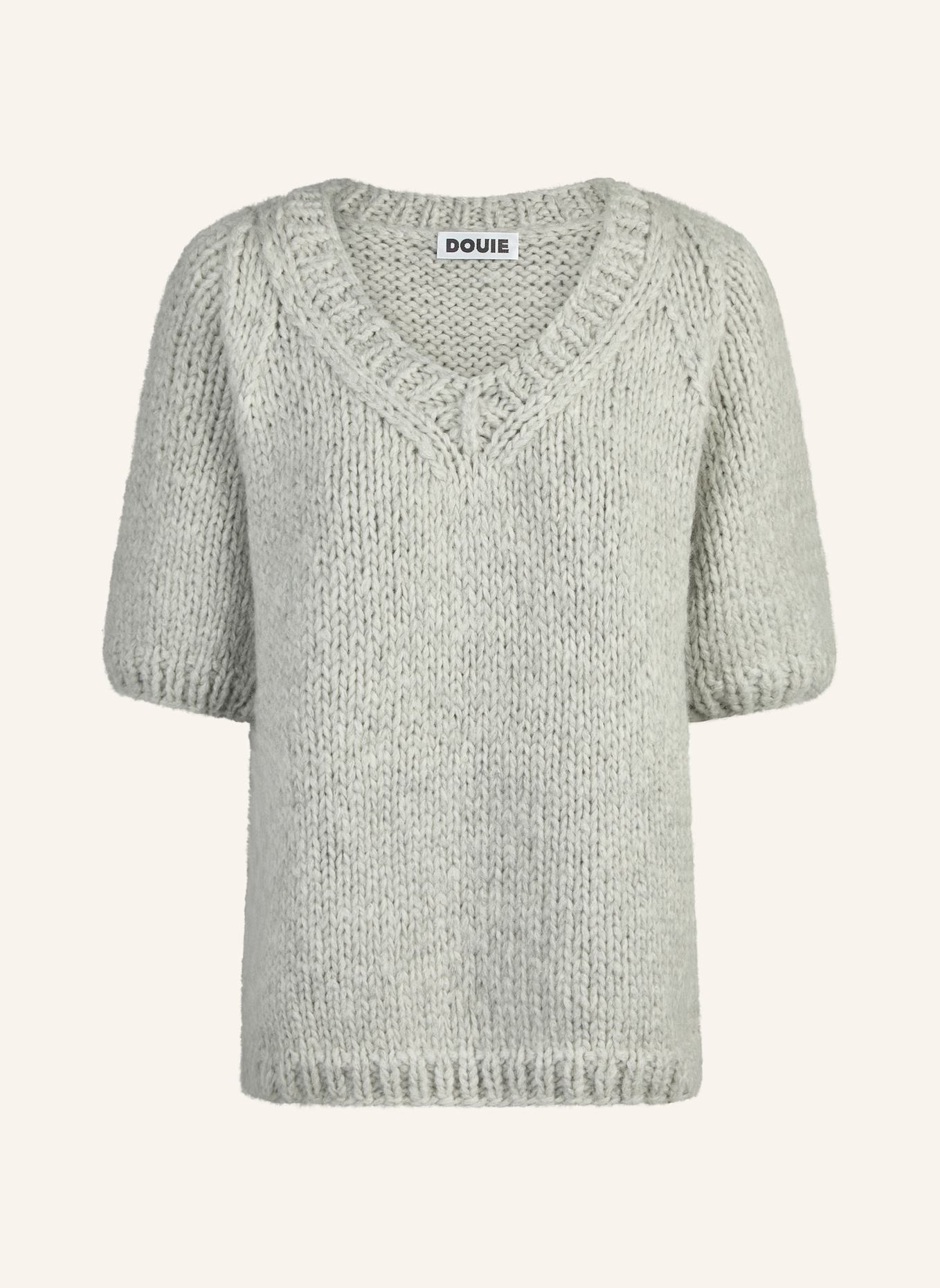 DOUIE Pullover DARIA aus Cashmere: GRAU/ HELLGRAU
