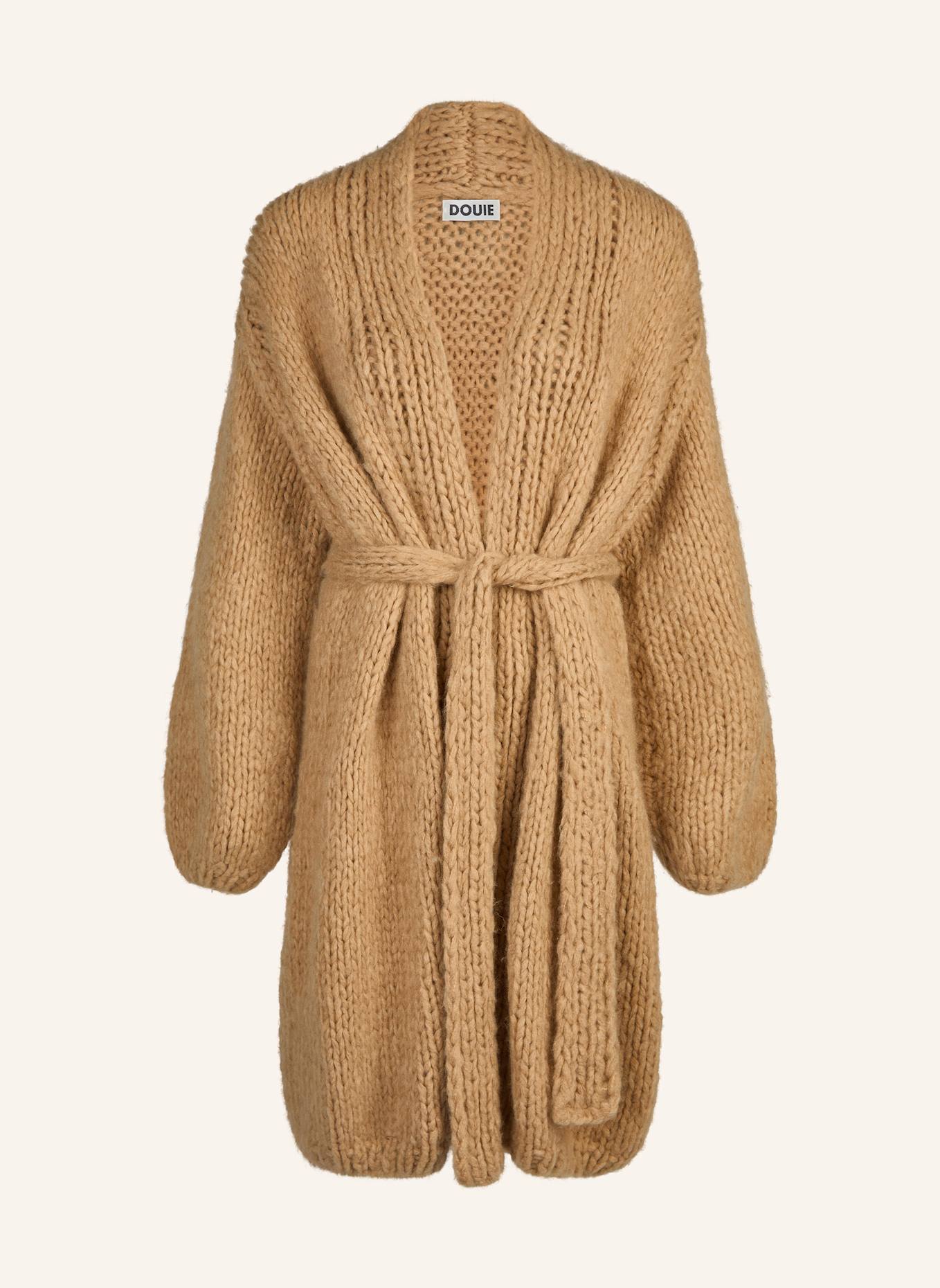 DOUIE Strickmantel MARGHERITE aus Cashmere: BRAUN/ CAMEL