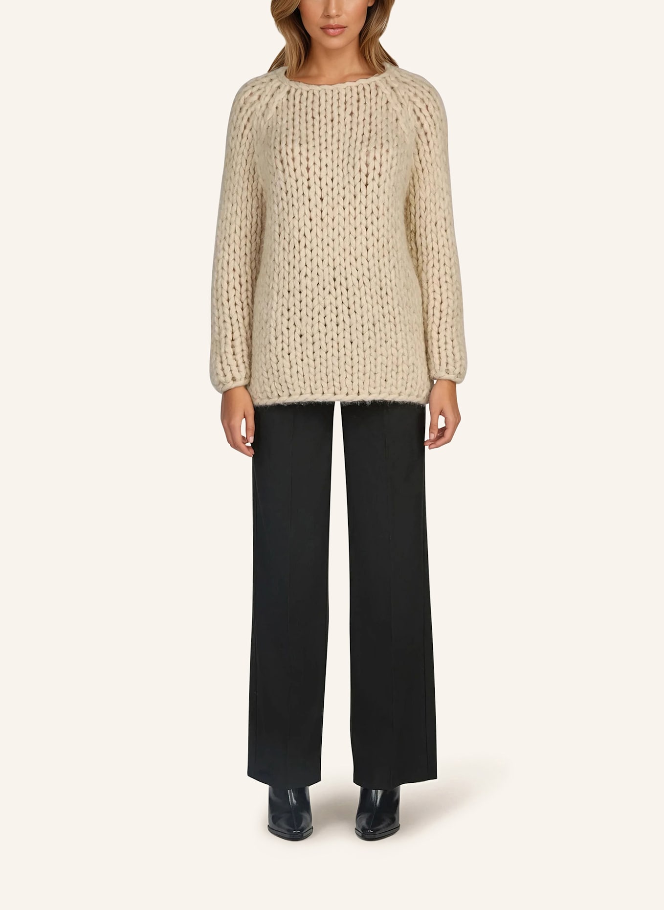 DOUIE Pullover NAYLA aus Cashmere: HELLBRAUN/ BEIGE