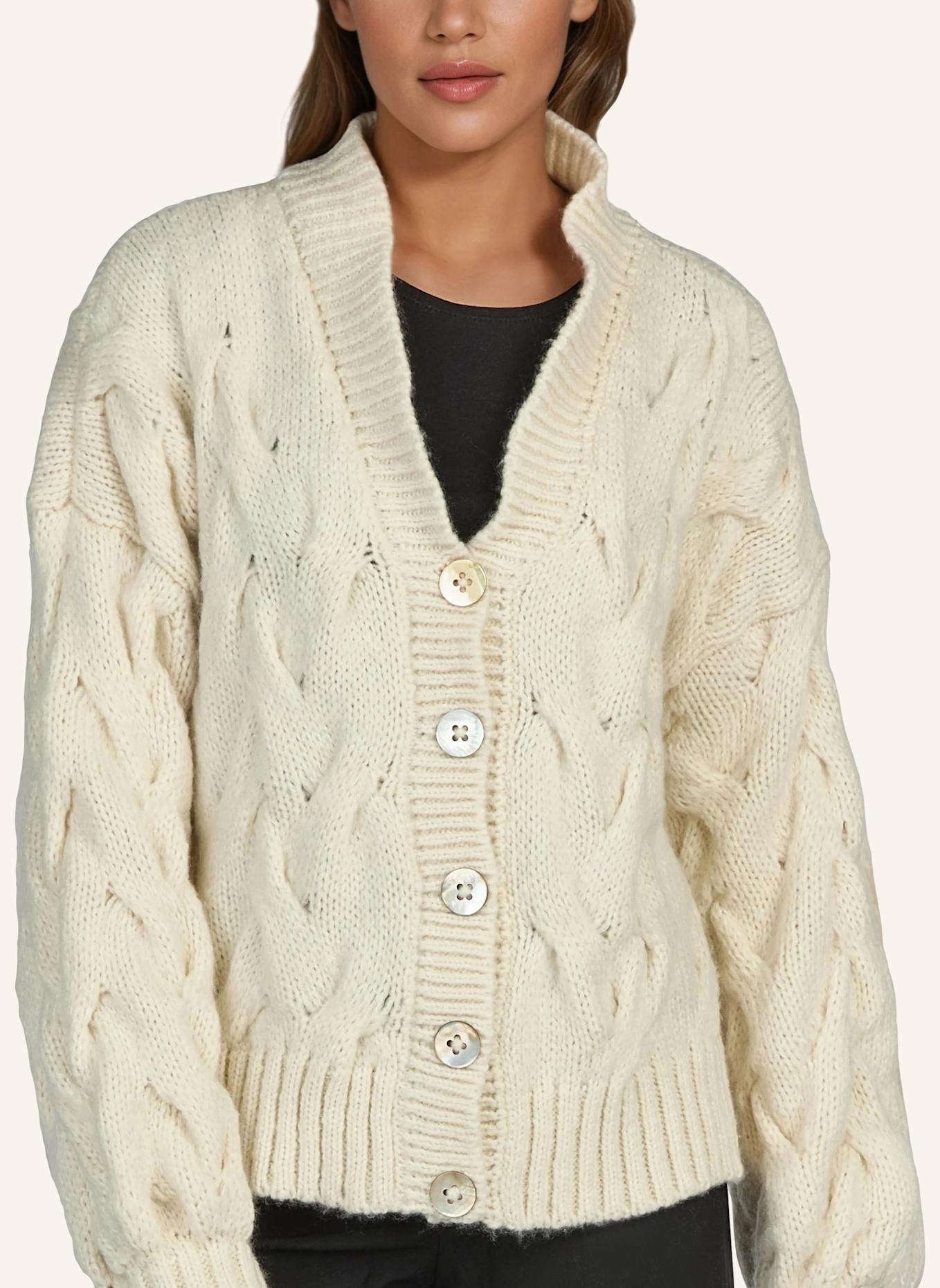 DOUIE Strickjacke NOLA aus Cashmere: WEISS