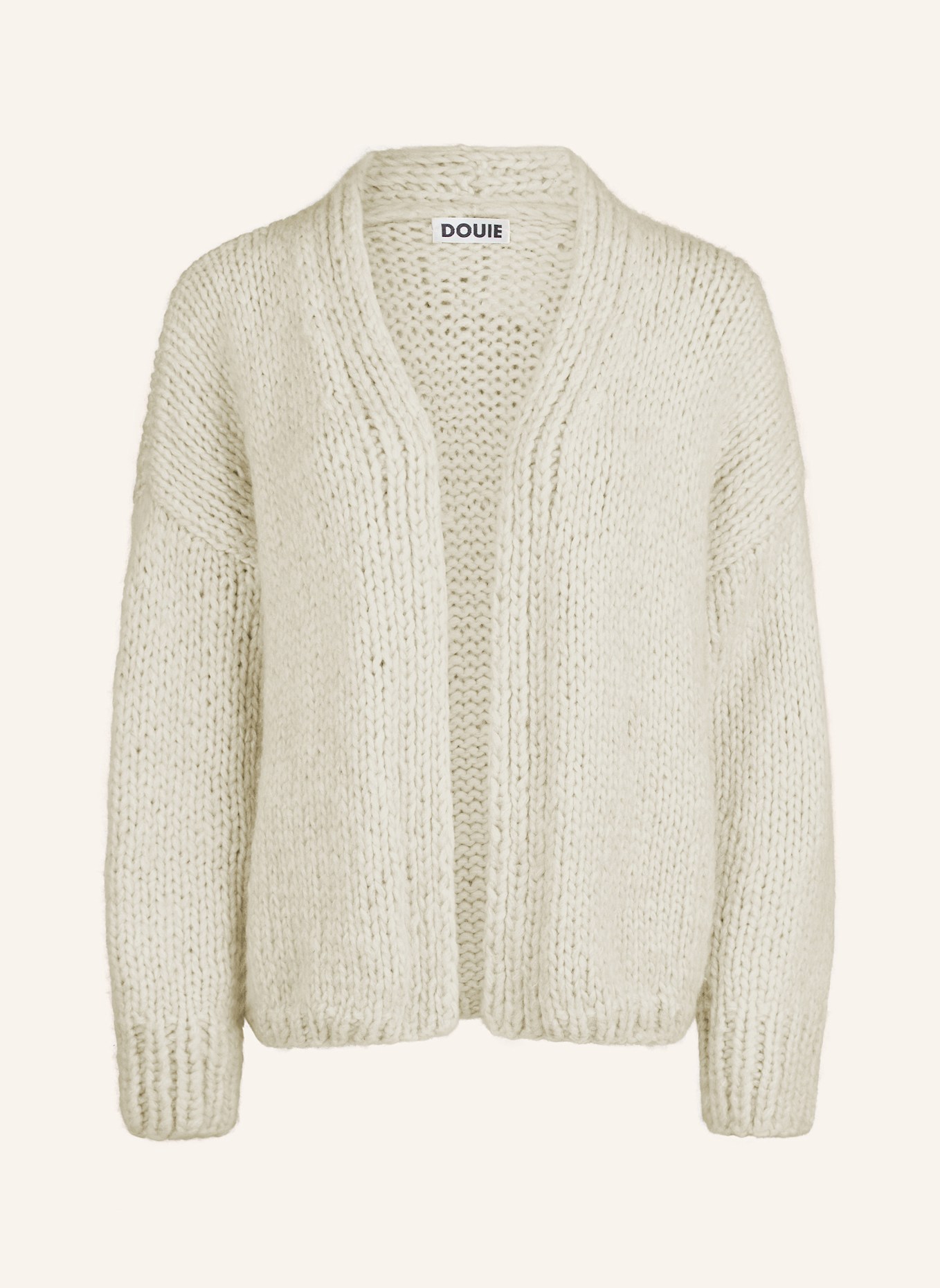 DOUIE Strickjacke DAKOTA aus Cashmere: WEISS